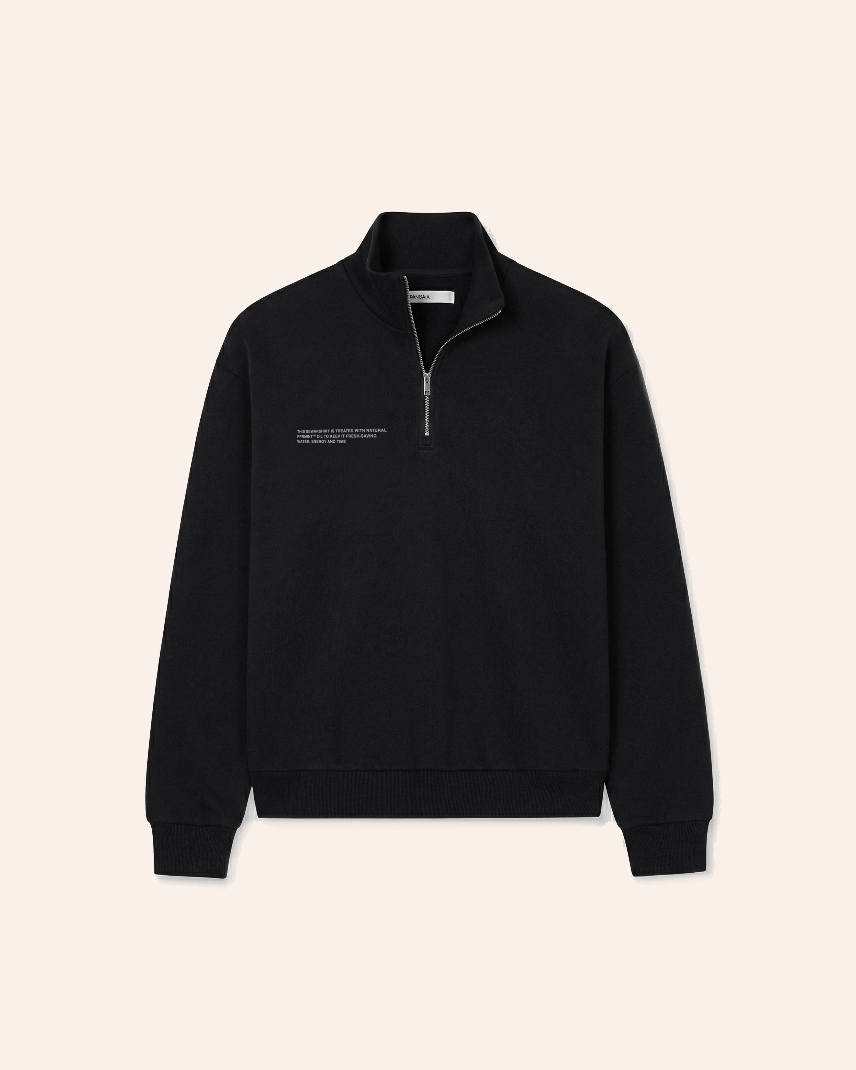 Midweight Half Zip Sweatshirt - Black