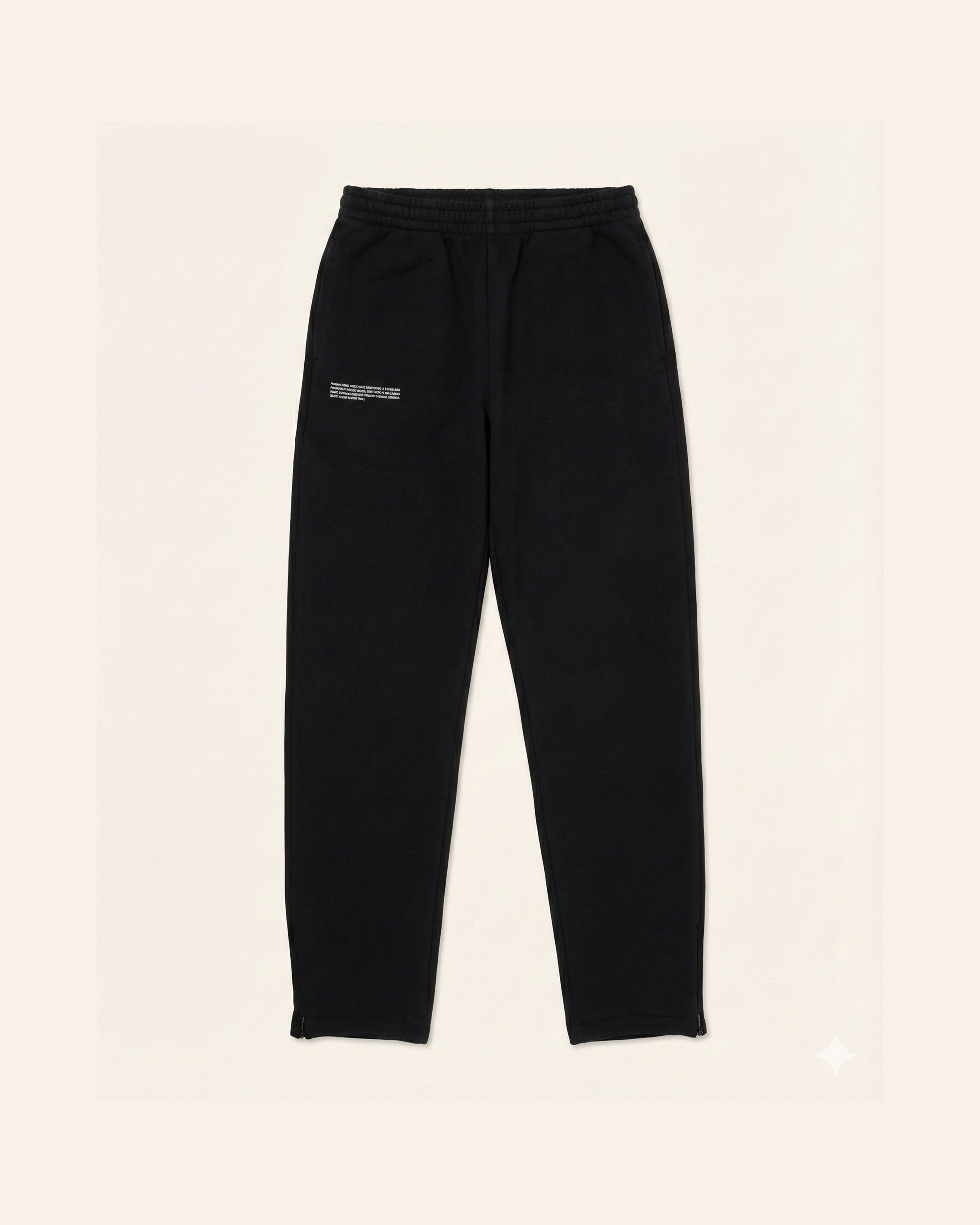 Zip Heavyweight Pants - Black
