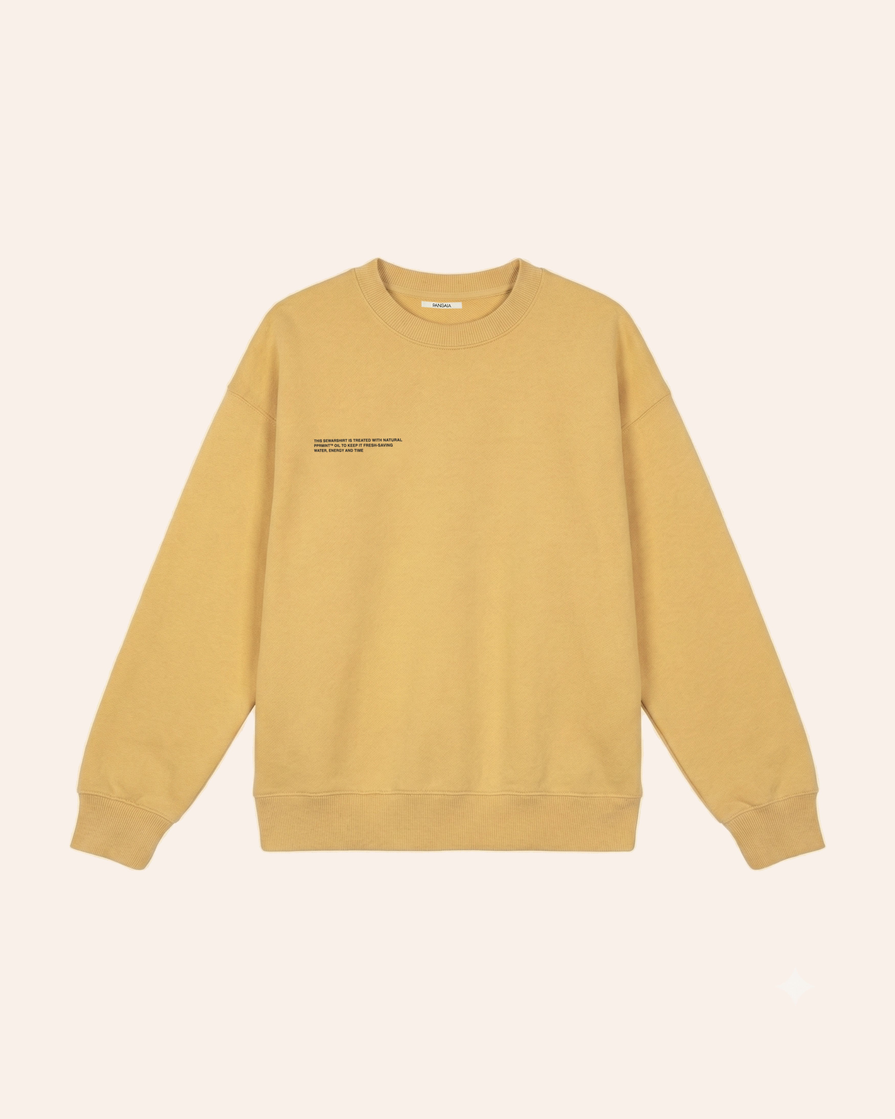 Cropped Midweight Sweatshirt - Hay Yellow