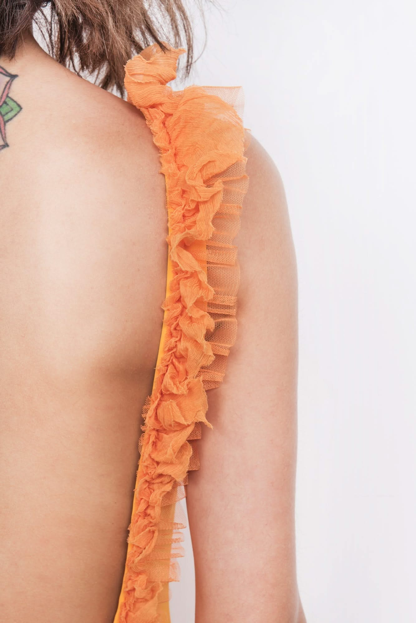 Backless One-Piece in Sunshine Orange