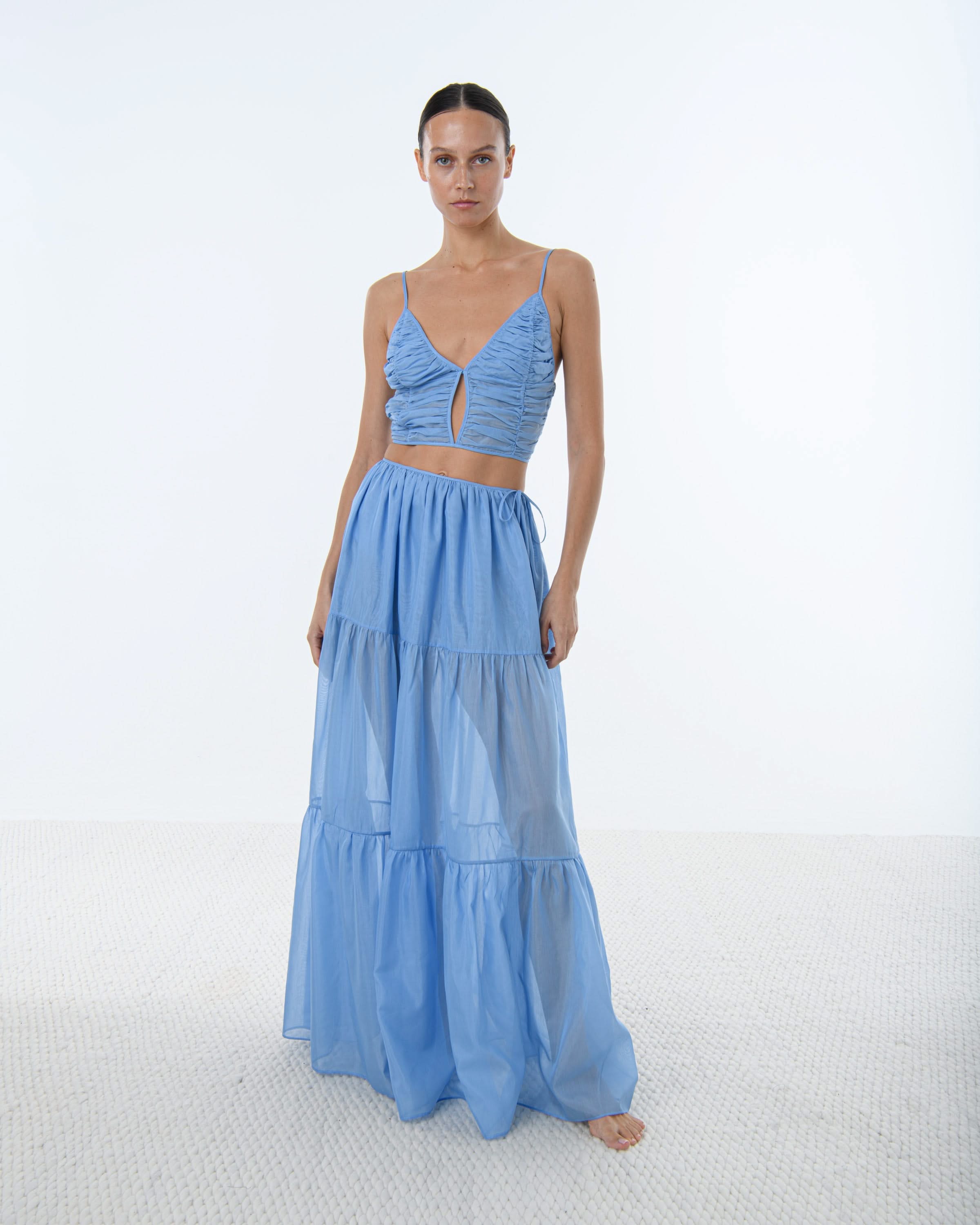 South & June in Delicate Blue