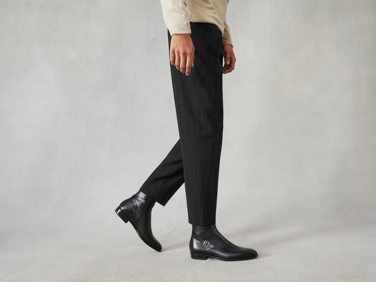Watts Jodhpur Boot in Black Calf