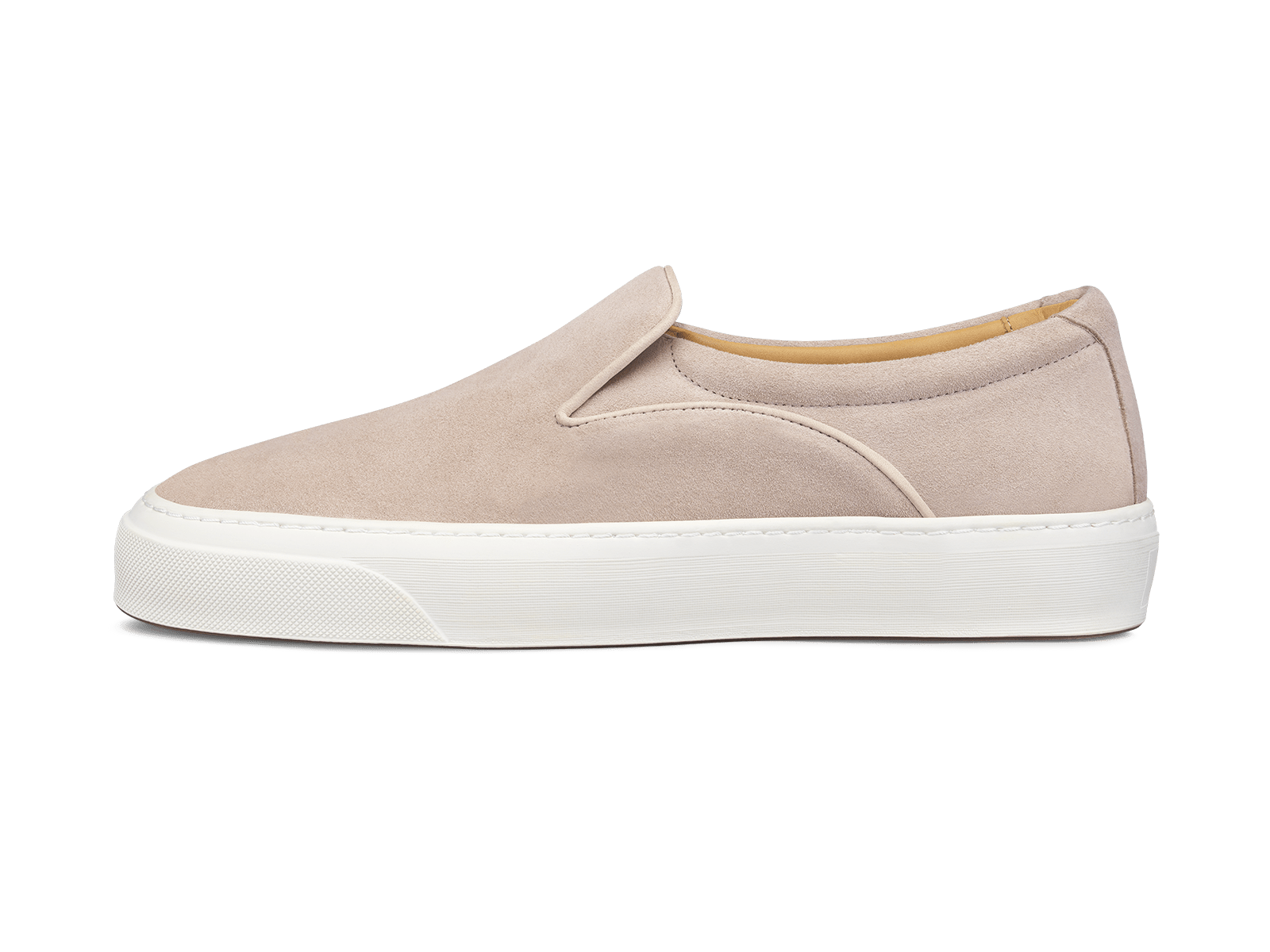 Beat Trainer in Beige Glove Suede