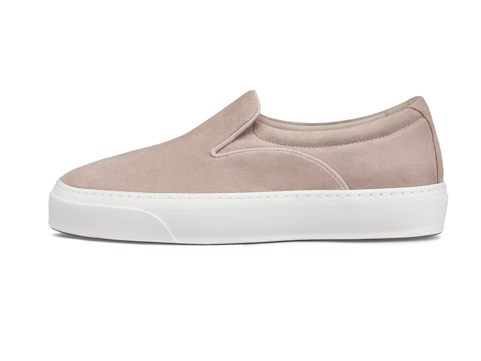 Beat Trainer in Beige Glove Suede