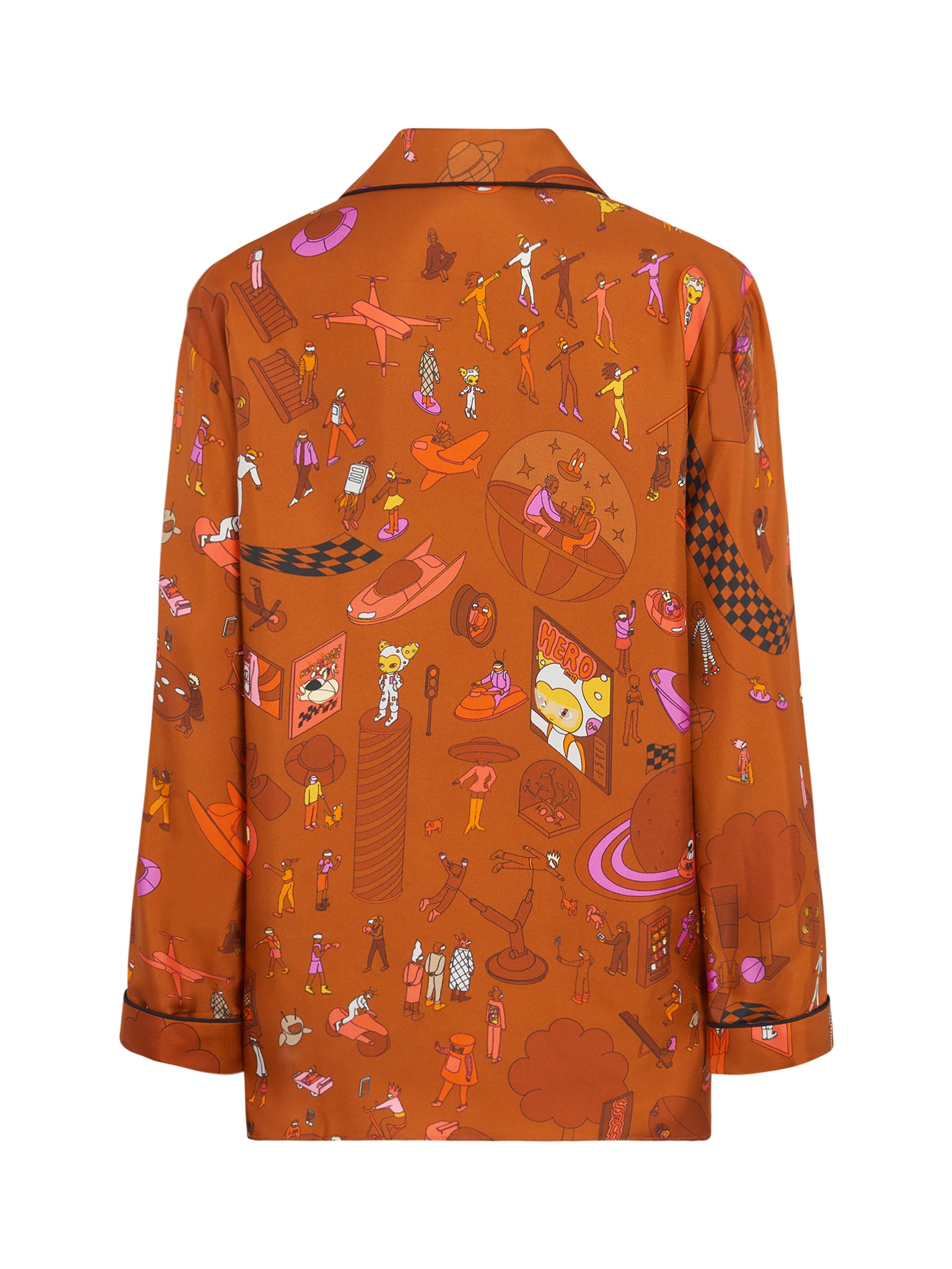 Celestial Cinnamon Silk Twill Shirt