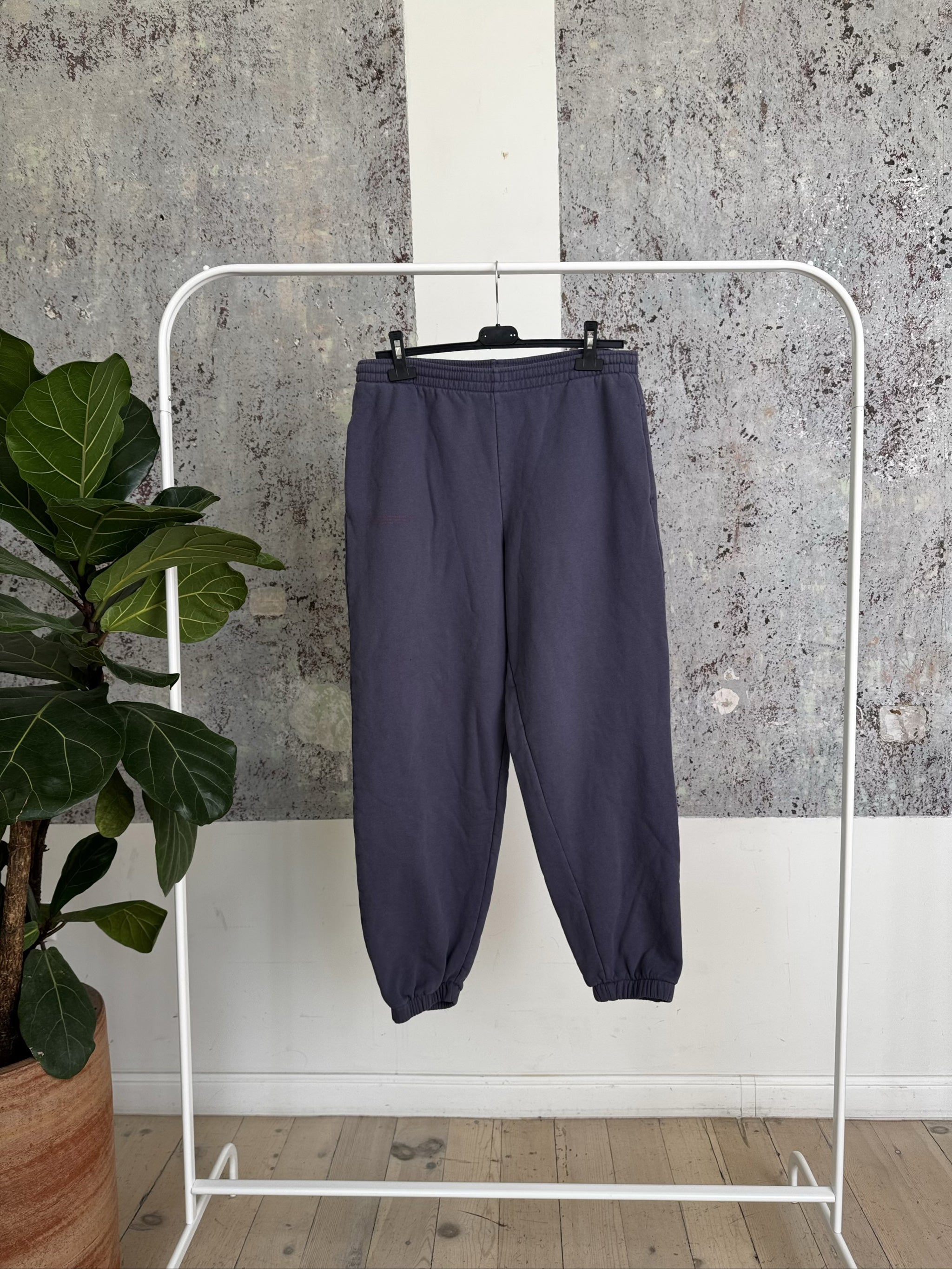 Organic Cotton Track Pants - Slate Blue