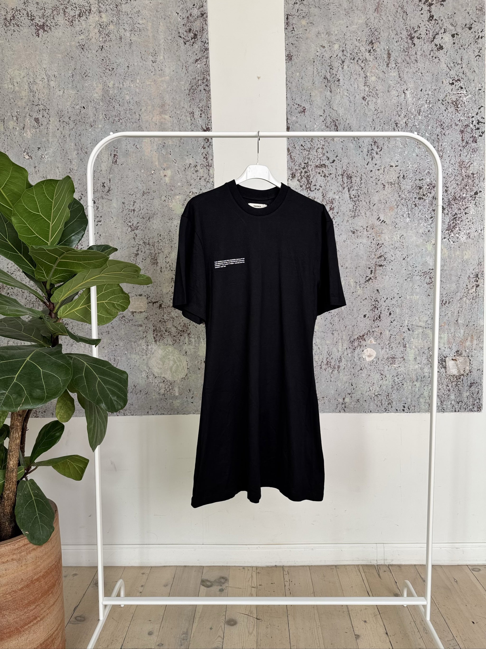 SEACELL FIBER T-SHIRT DRESS DRF0020 - BLACK - S