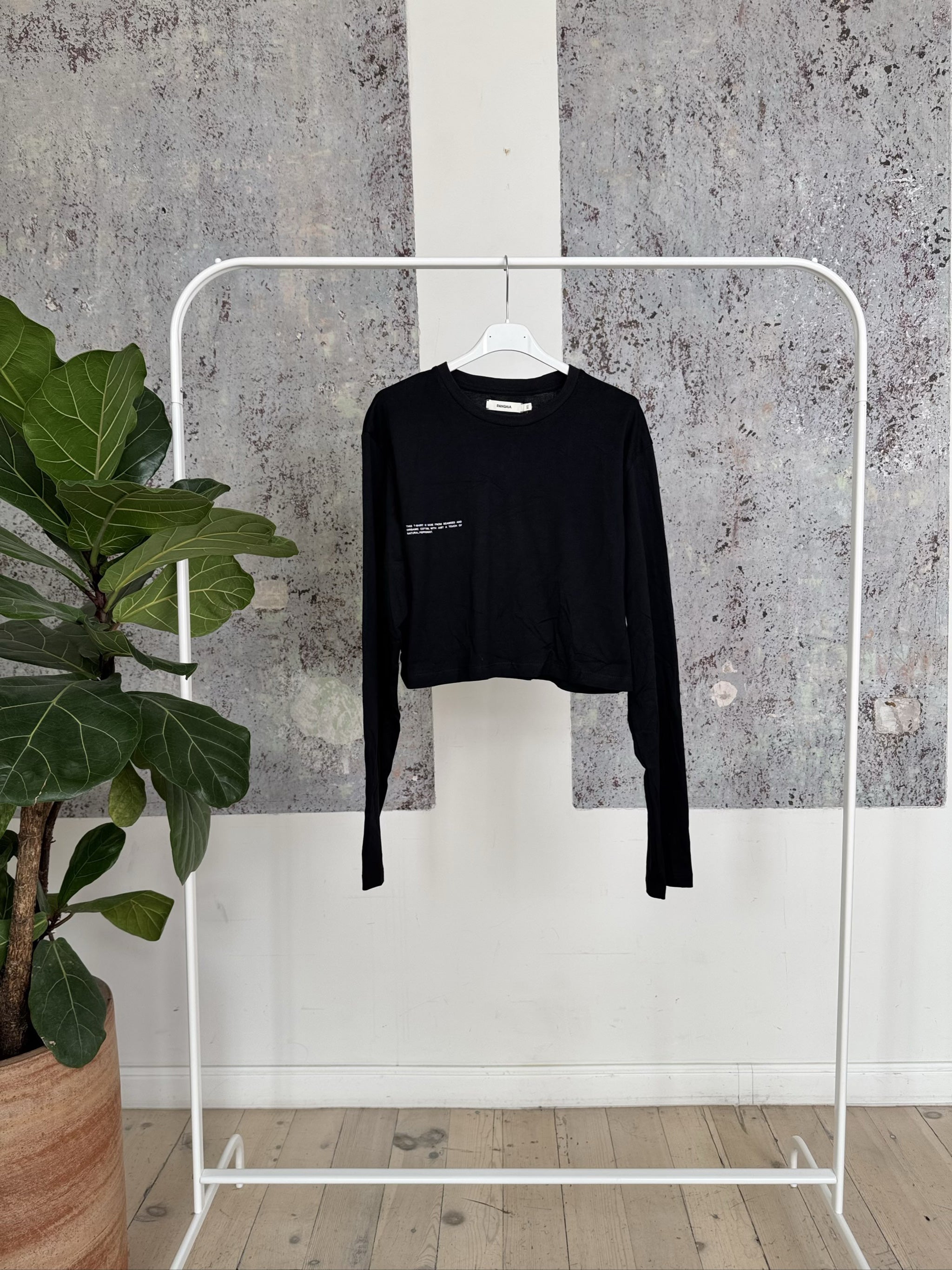 SEAWEED FIBER CROPPED SHOULDER T-SHIRT WITH AIRINK 20JTU02 - XS