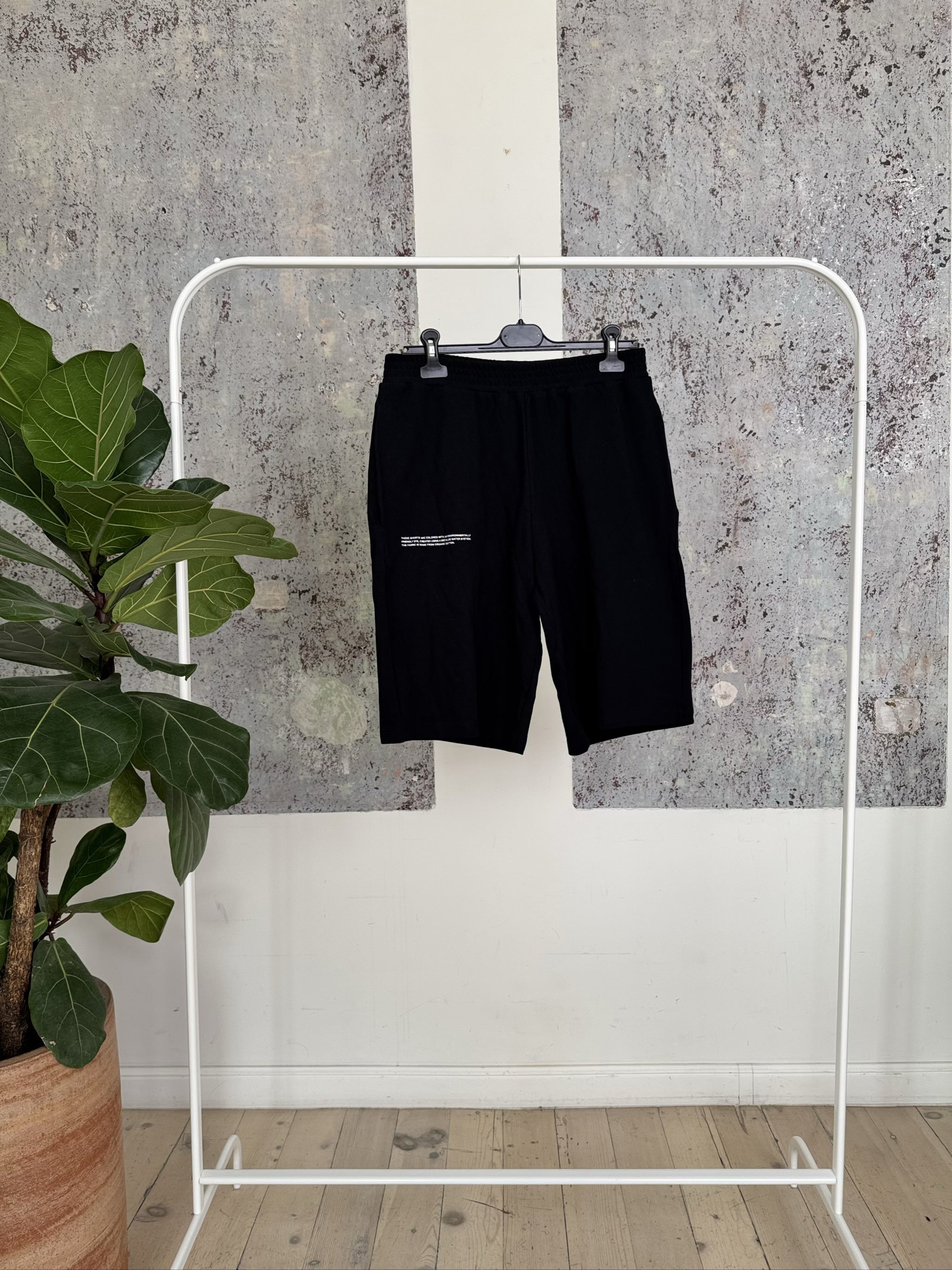 Organic Cotton Pique Polo Shorts 20WTU01-WTOP01 - Black - L