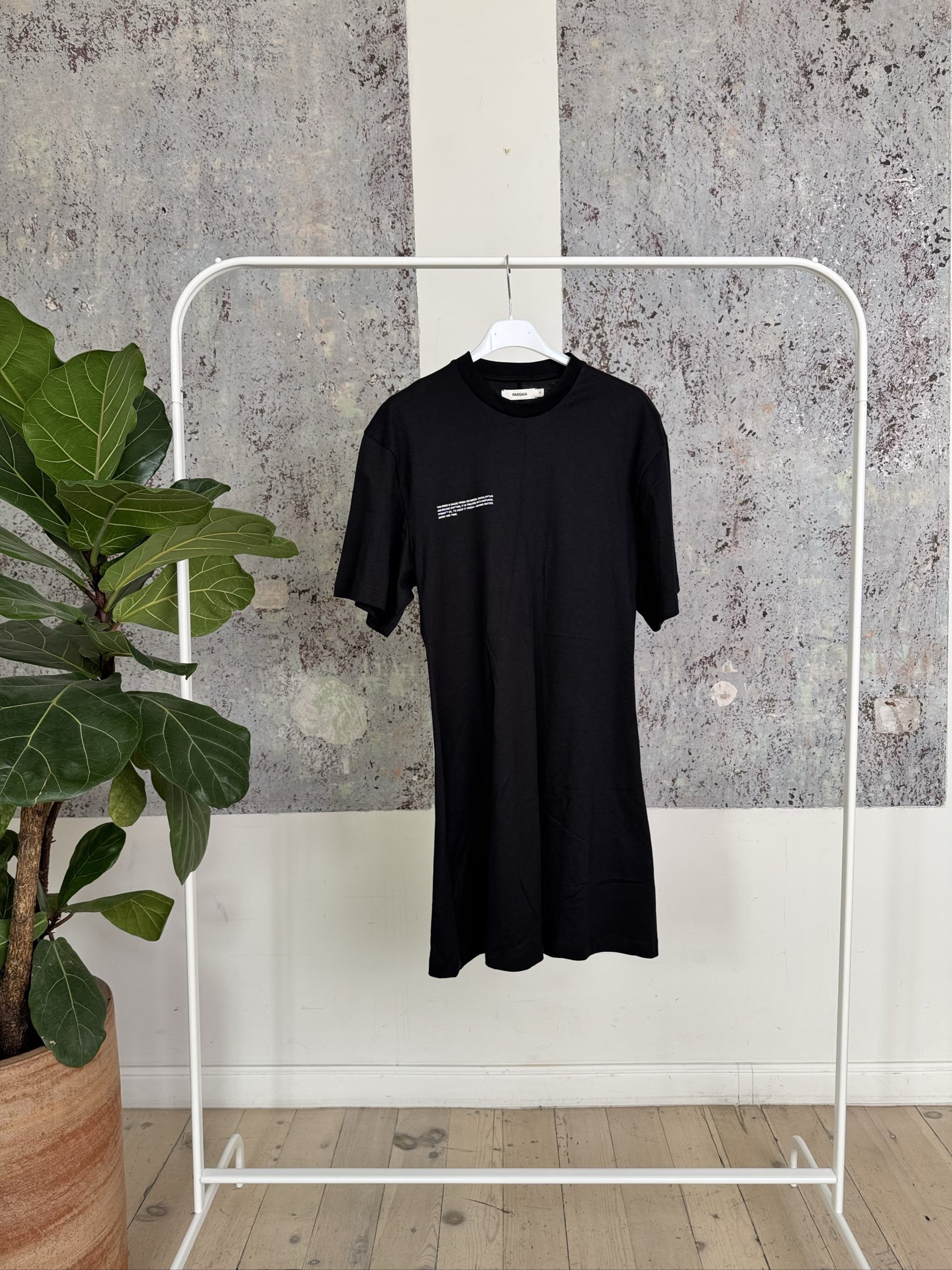 SEACELL FIBER T-SHIRT DRESS DRF0020 - BLACK - S