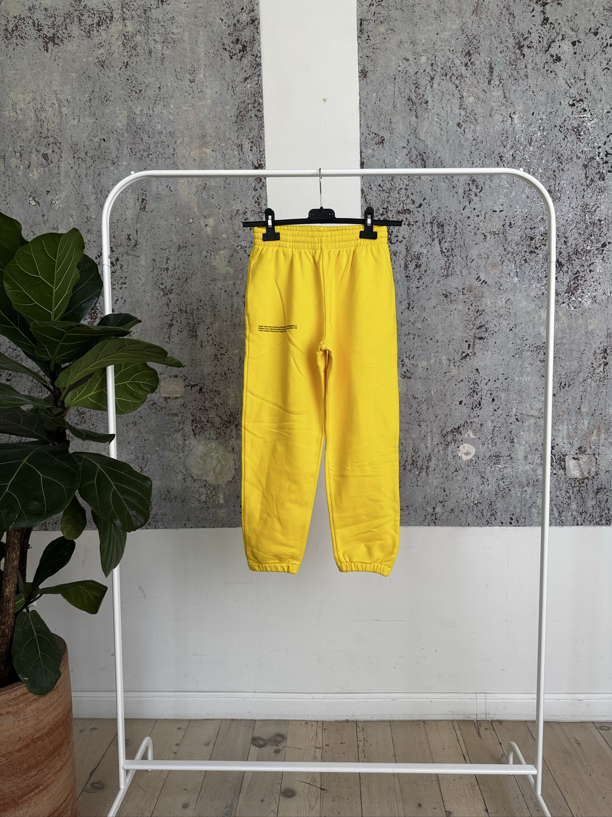 Kids Organic Cotton Trackpants 20FPKU02 - Saffron Yellow - 9-10YR