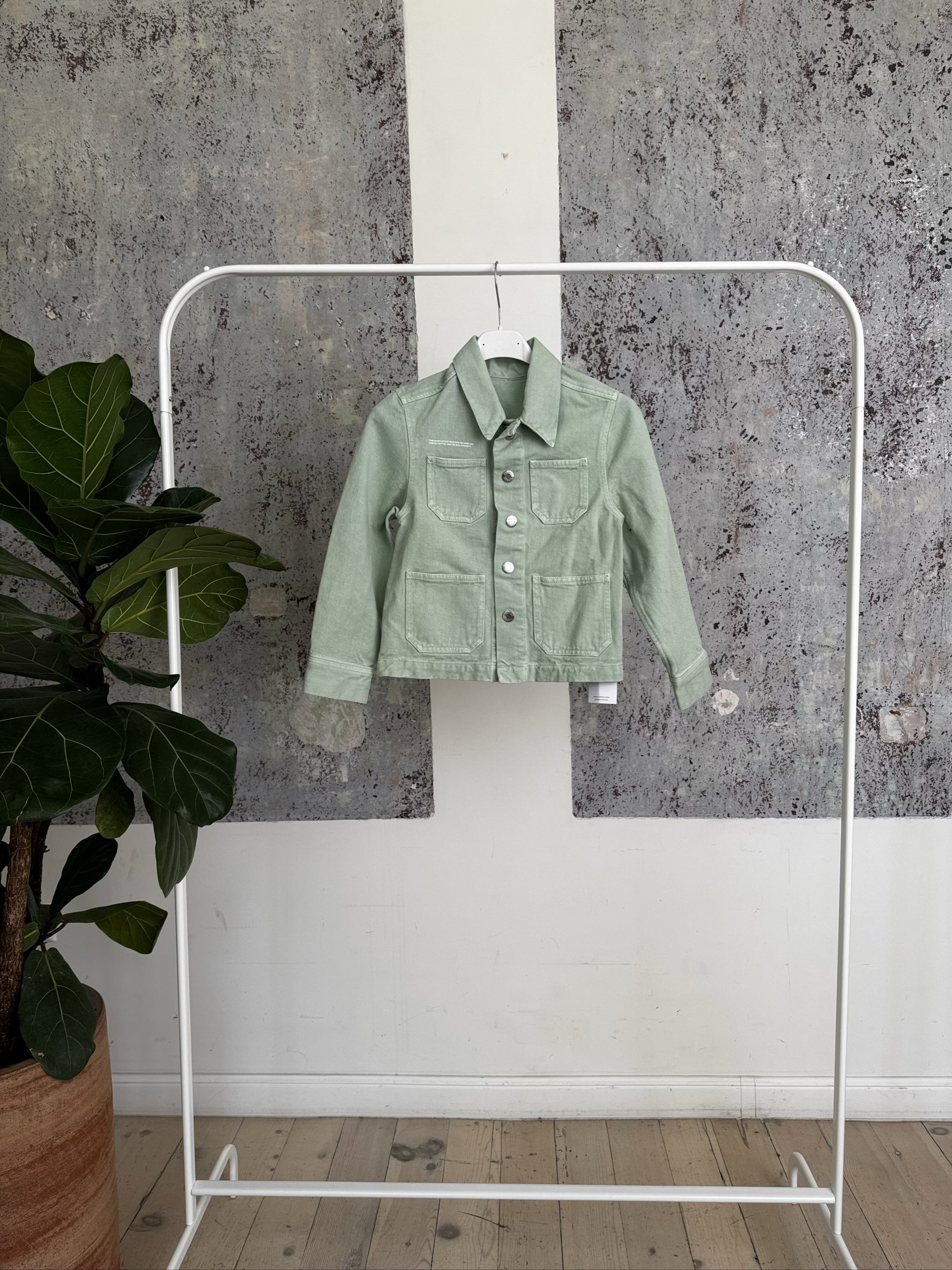 Kid's Unisex Denim Jacket - 10000237 - Pistachio - 7-8YR