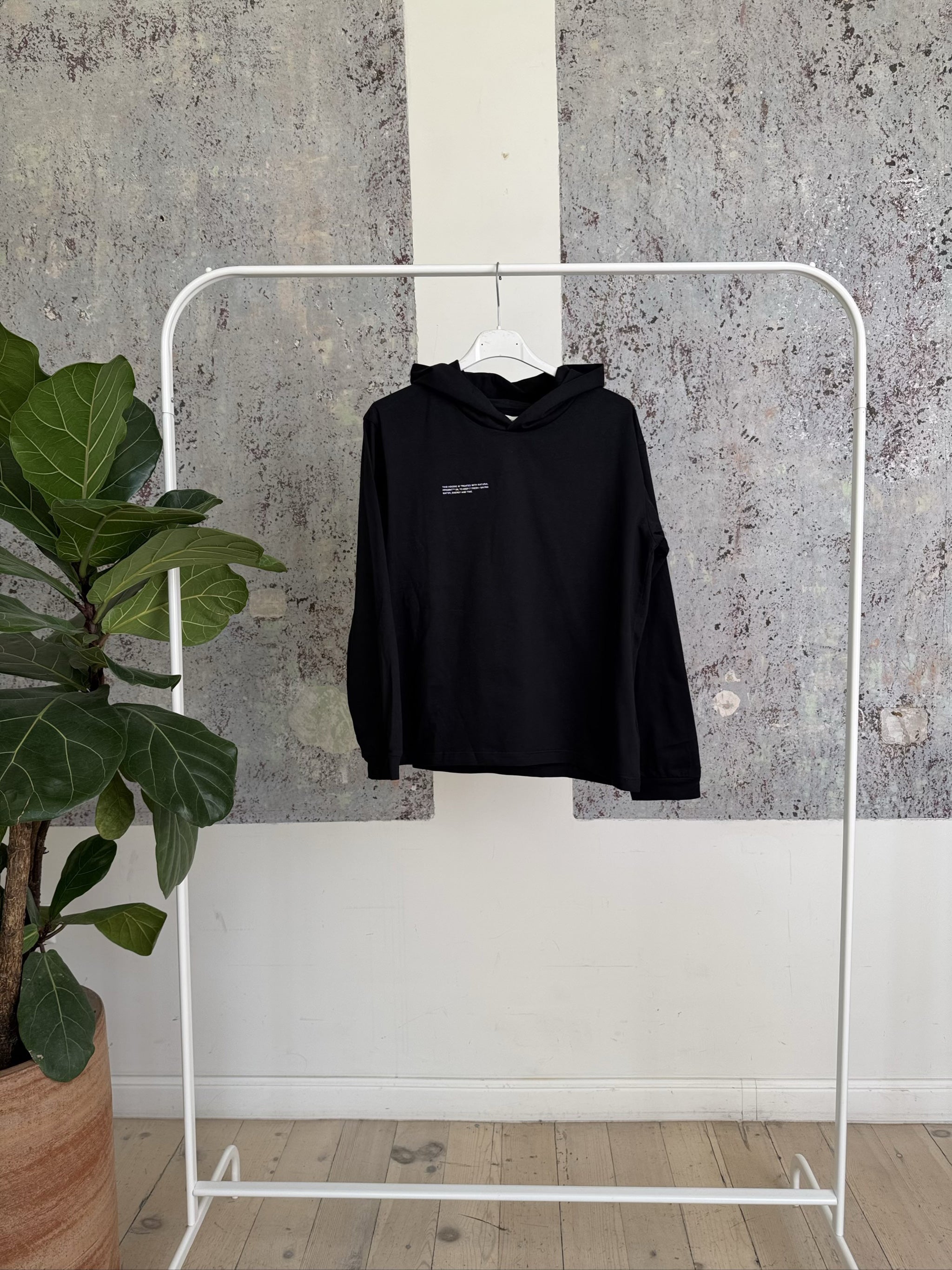 ORGANIC COTTON KIDS JERSEY HOODIE JTK0001 - BLACK - 5-6YR