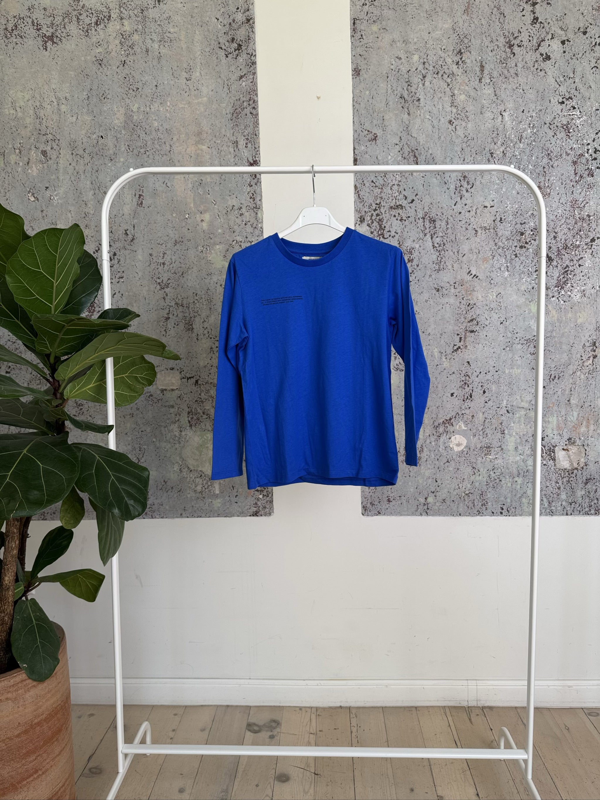 KIDS ORGANIC COTTON LONG SLEEVE T-SHIRT 20JTKU02B - COBALT BLUE - 3-4YR