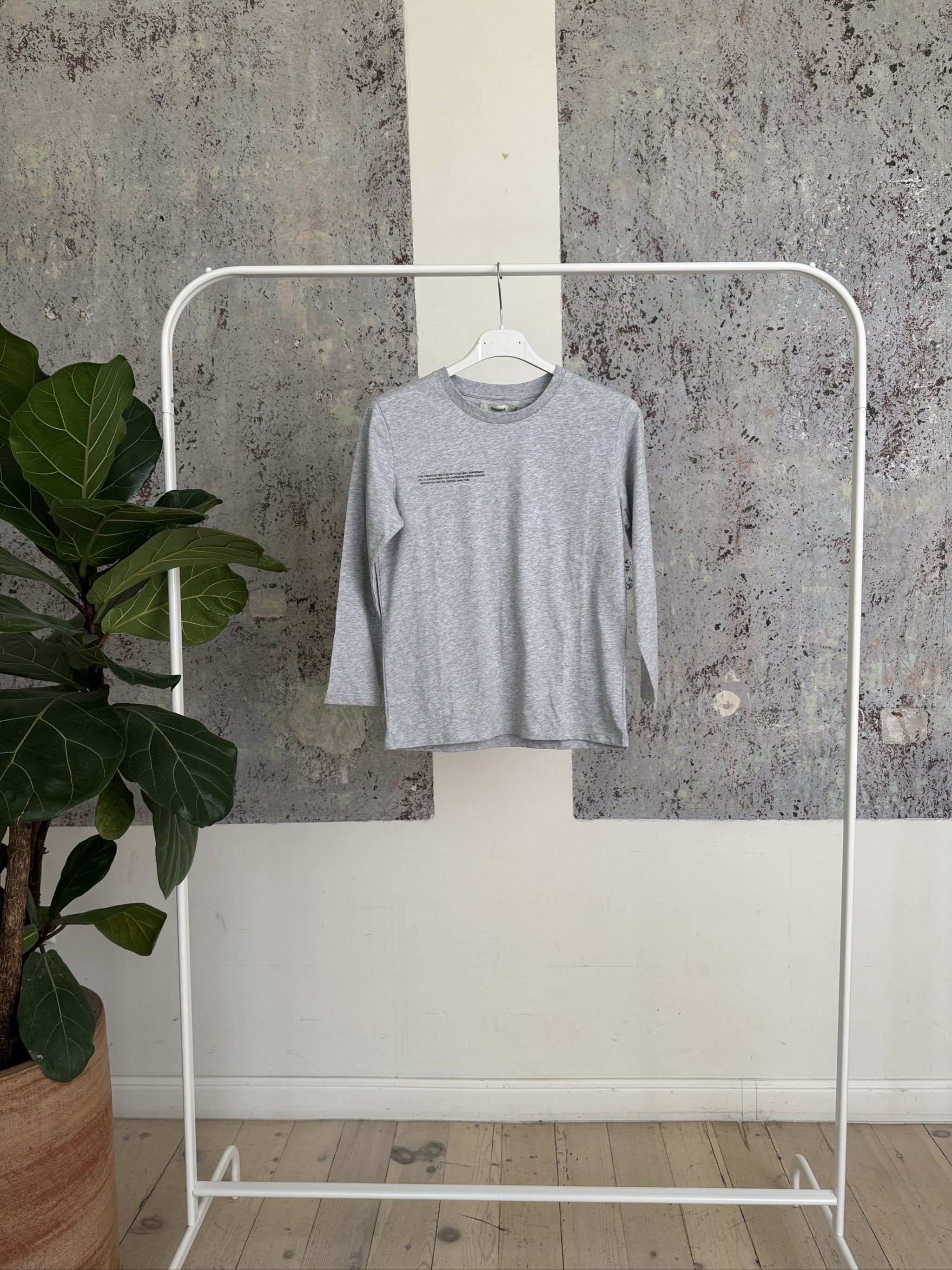 KIDS ORGANIC COTTON LONG SLEEVE T-SHIRT 20JTKU02B - Grey - 9-10YR