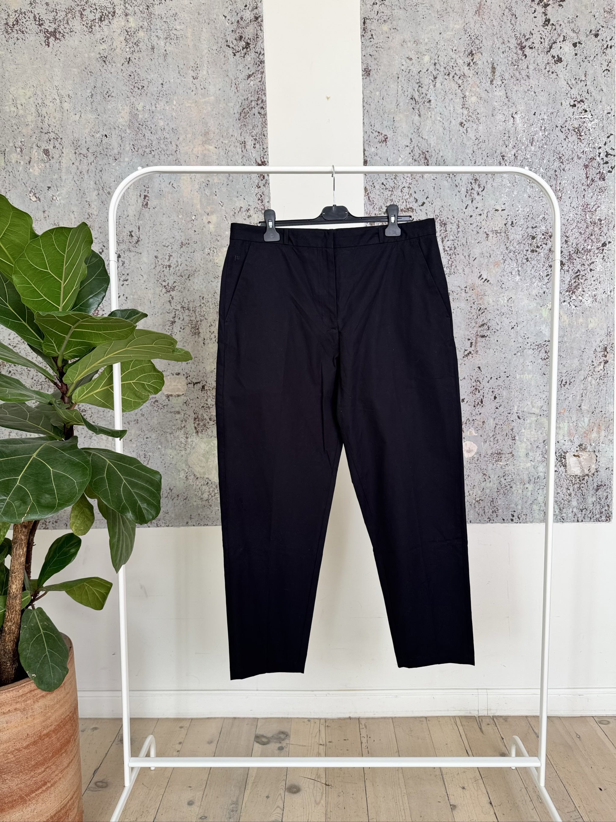 Women's Cotton Pants - Black - XL
