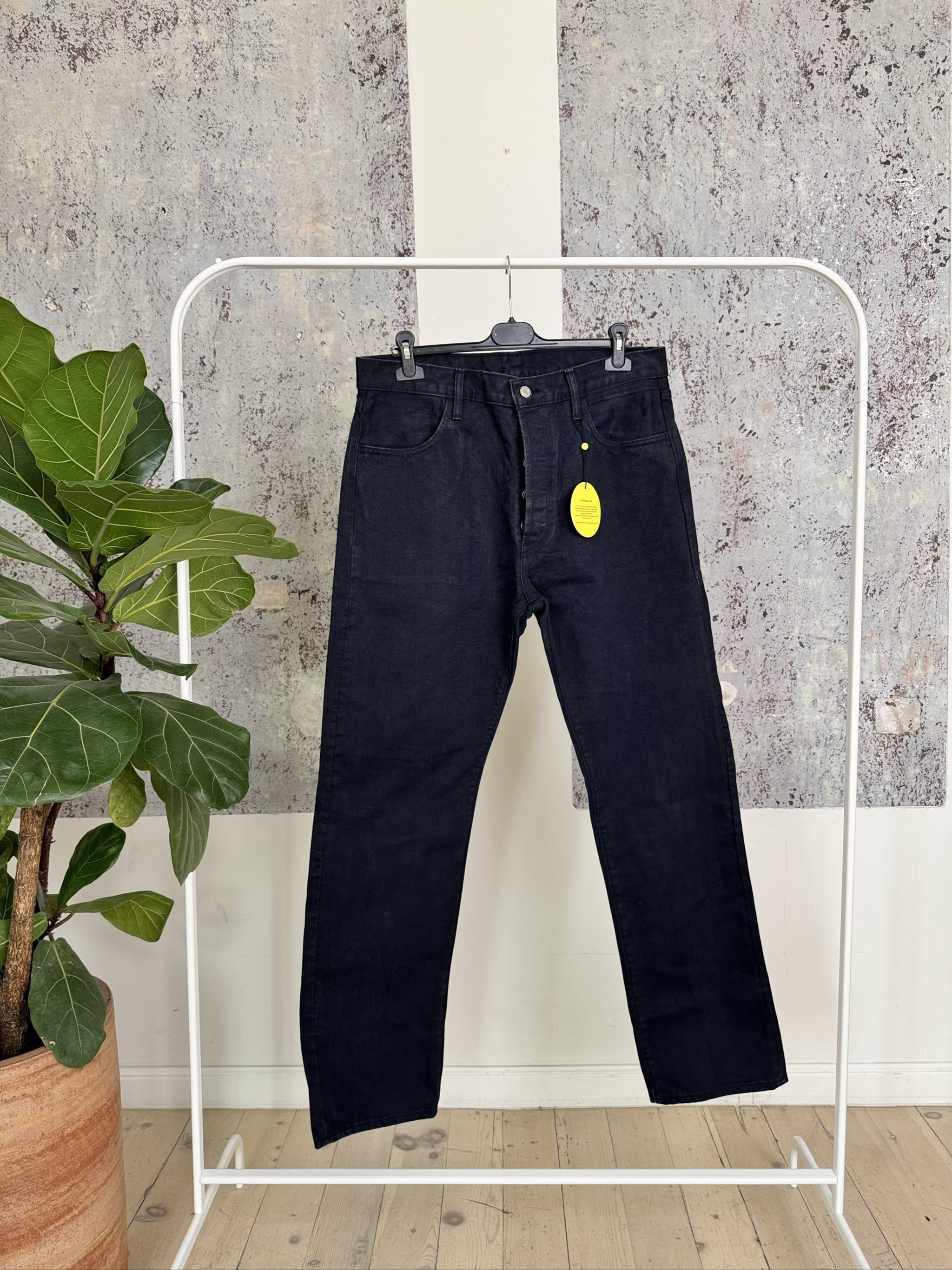 Nettle Denim Button Up Straight Leg - Black - 36