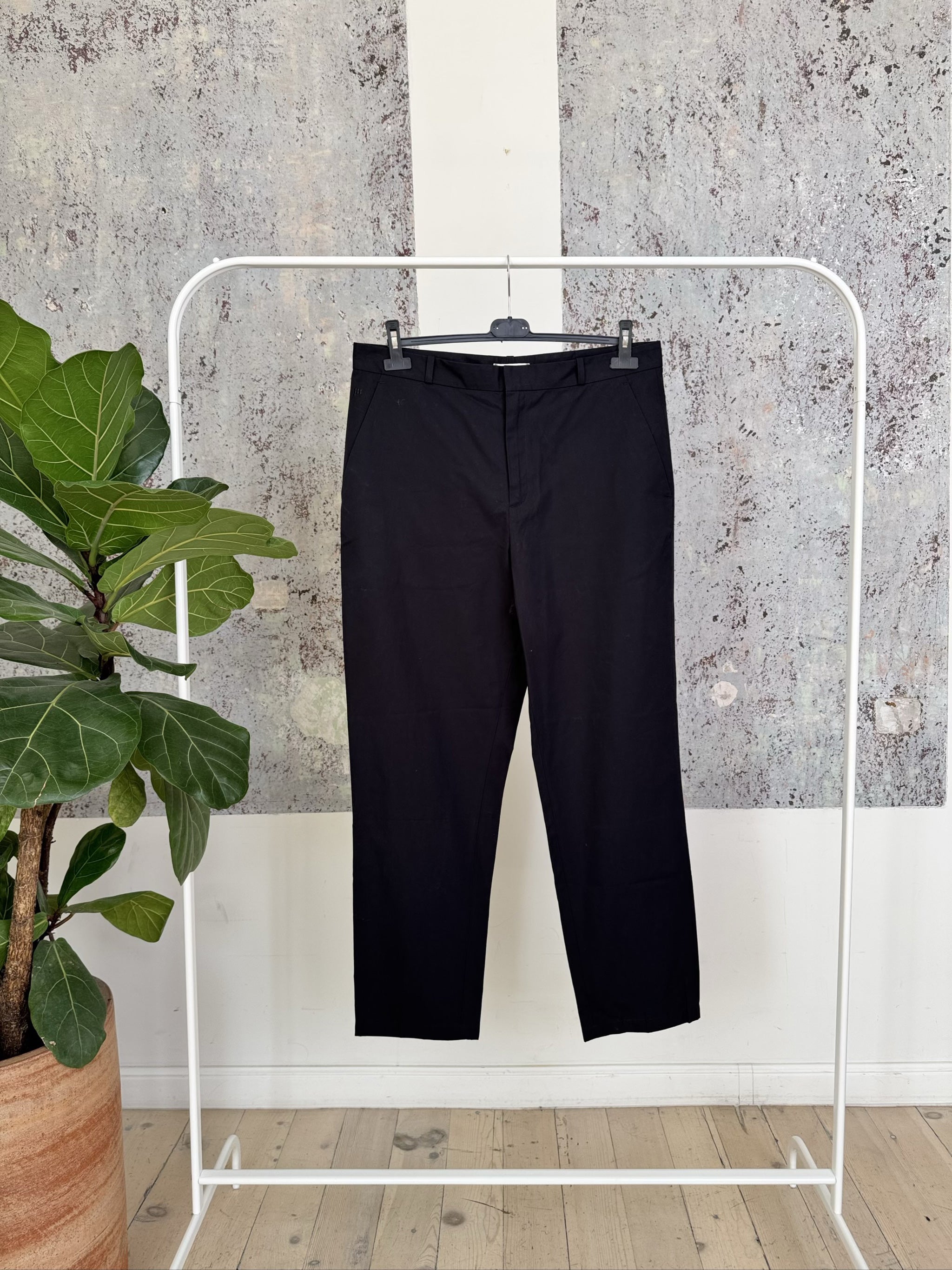 Mens Cotton Pants - Black - M