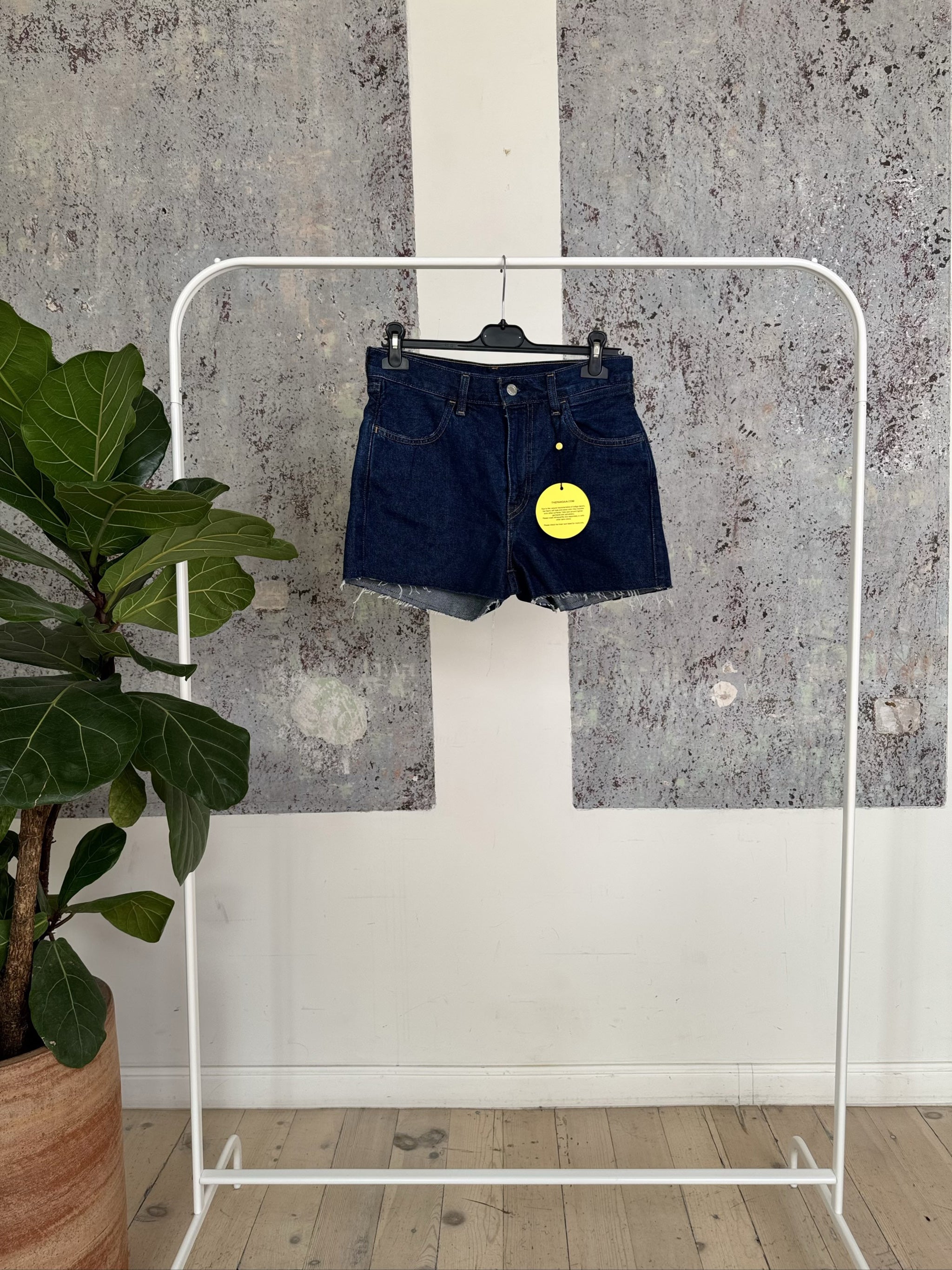 Women's Denim High Rise Shorts_cropped - 10000503 - Dark Indigo Wash - 28/32