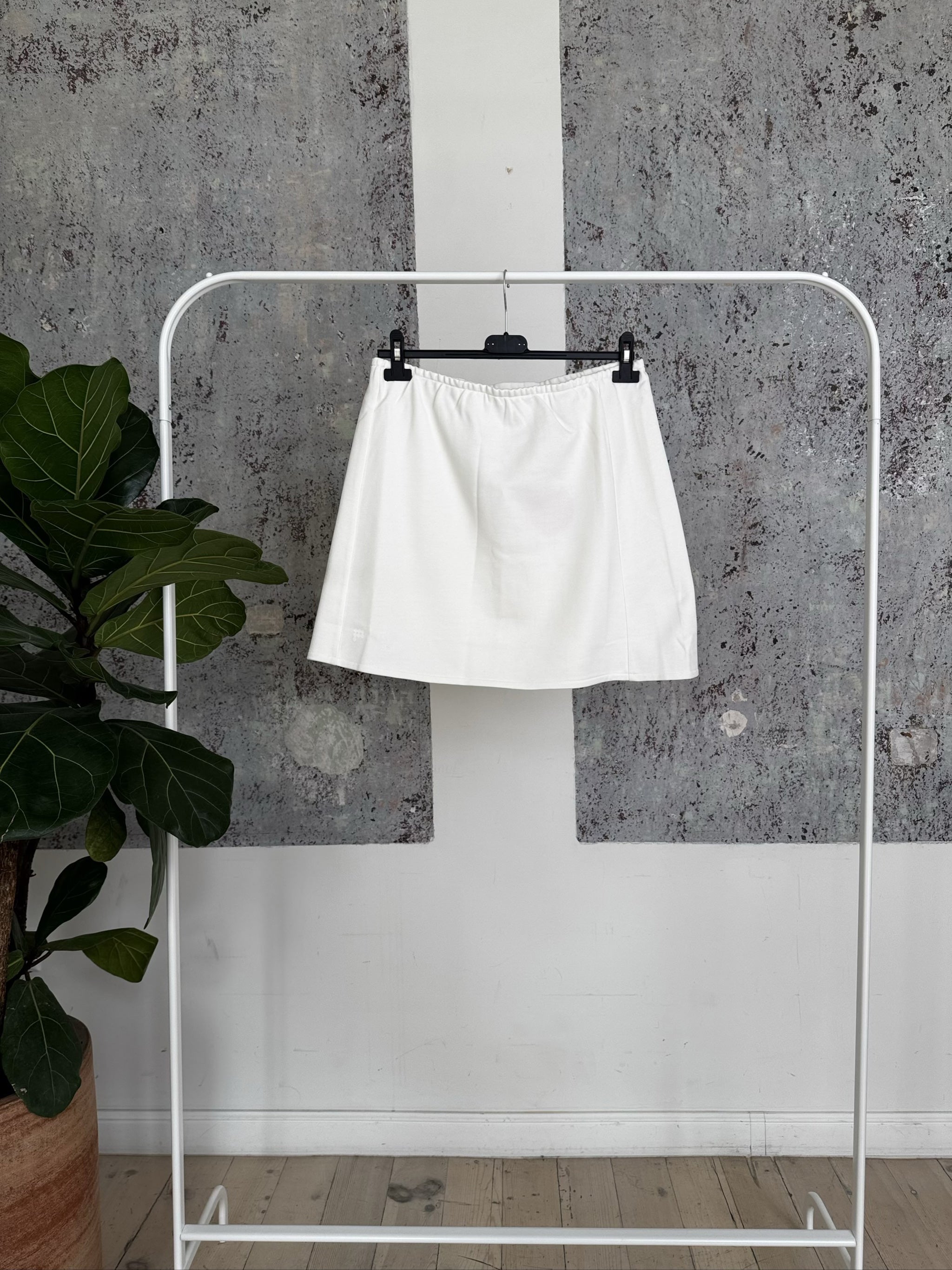 Organic Cotton Skirt SKF0004-FRCM01 - Off White - L