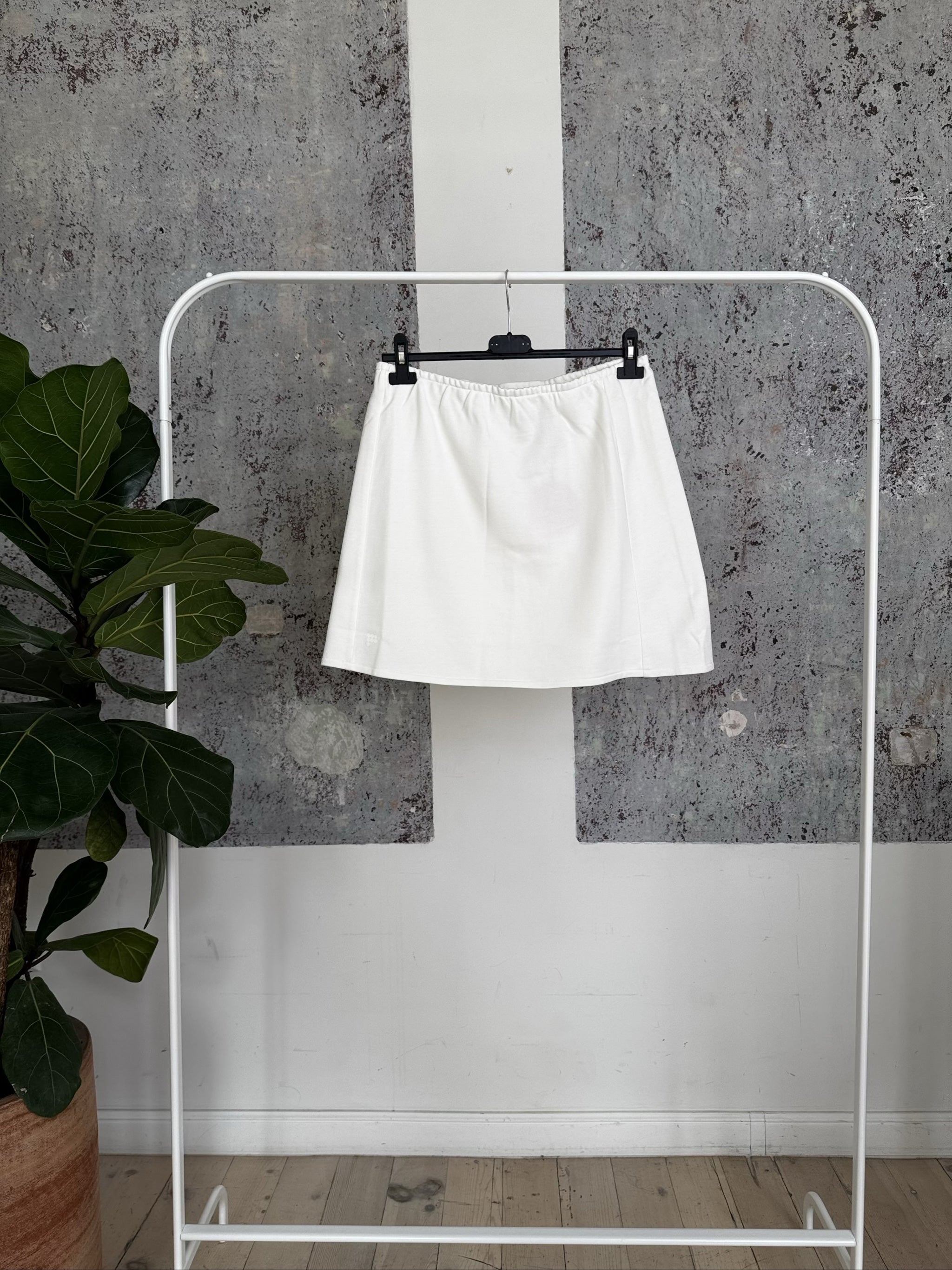 Organic Cotton Skirt SKF0004-FRCM01 - Off White - L