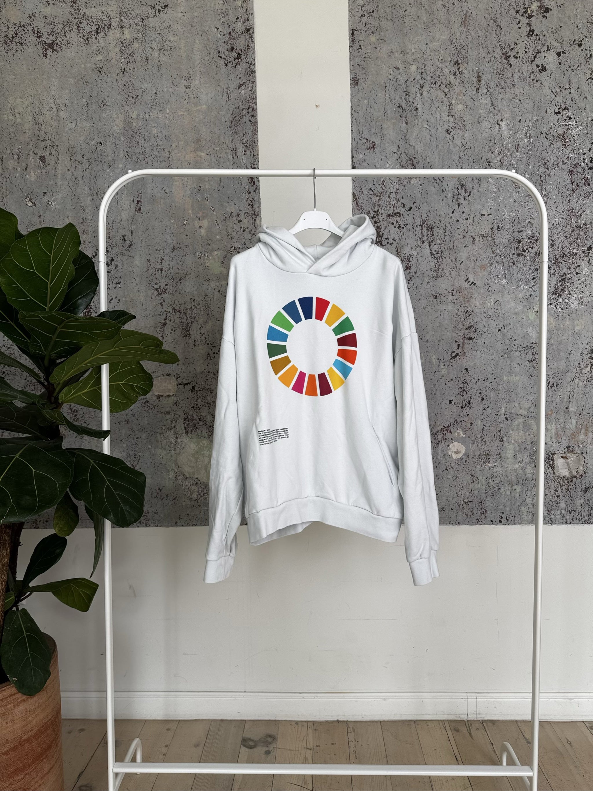 Lightweight Recycled Cotton Hoodie 20FHU01-FEOR01 - Off White - L