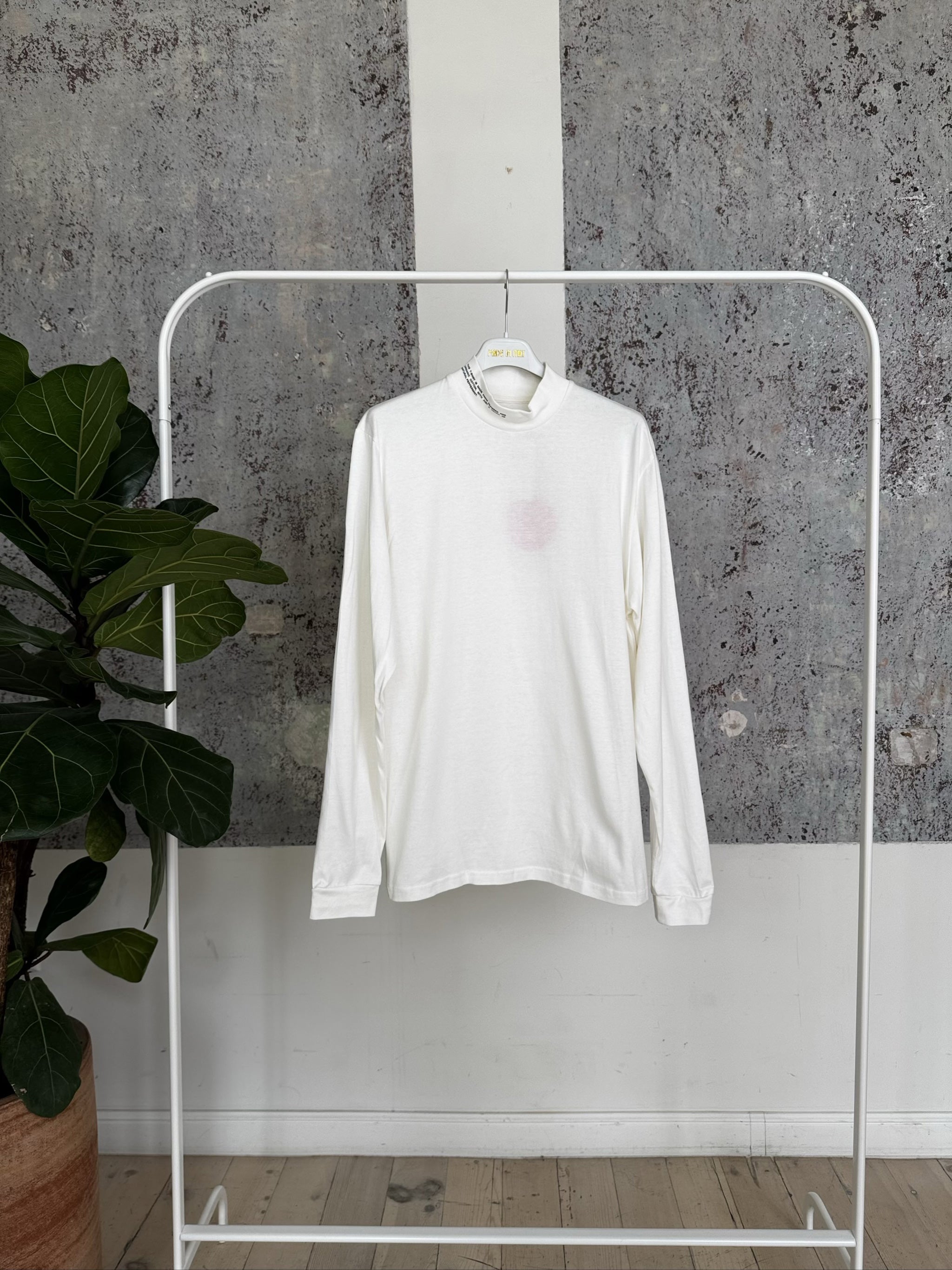 SEAWEED FIBER HIGH NECK LONG SLEEVE T-SHIRT 20JTF13 - OFF WHITE - XS