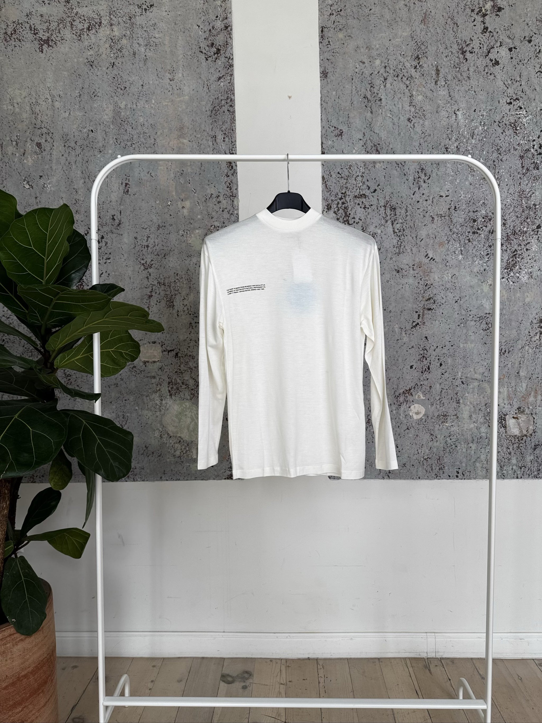 100% SEAWEED FIBER HIGH NECK T-SHIRT JTF0003 - OFF-WHITE - XXS