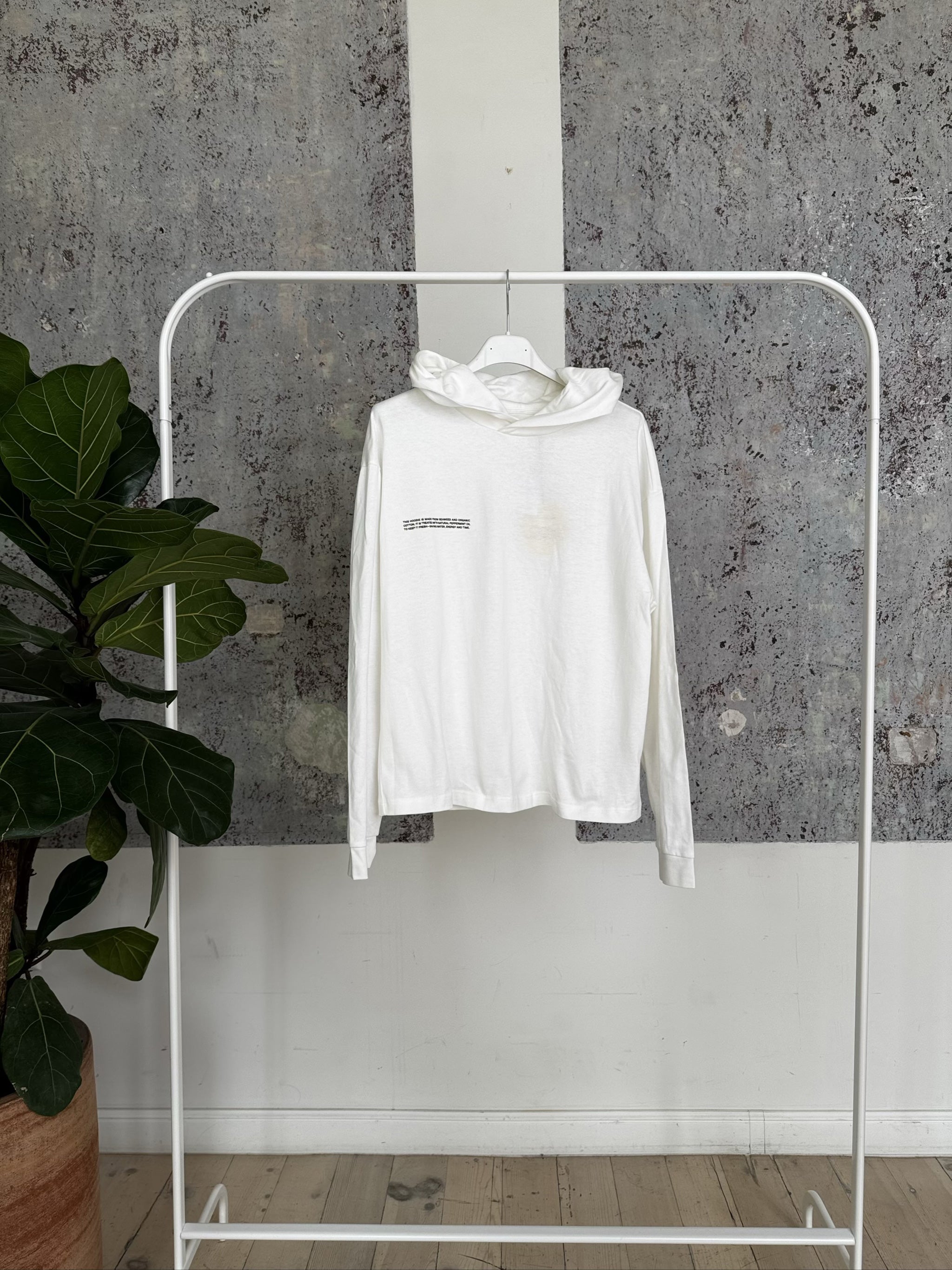 SEAWEED FIBER LOUNGEWEAR HOODIE JOF0007 - OFF WHITE - XS
