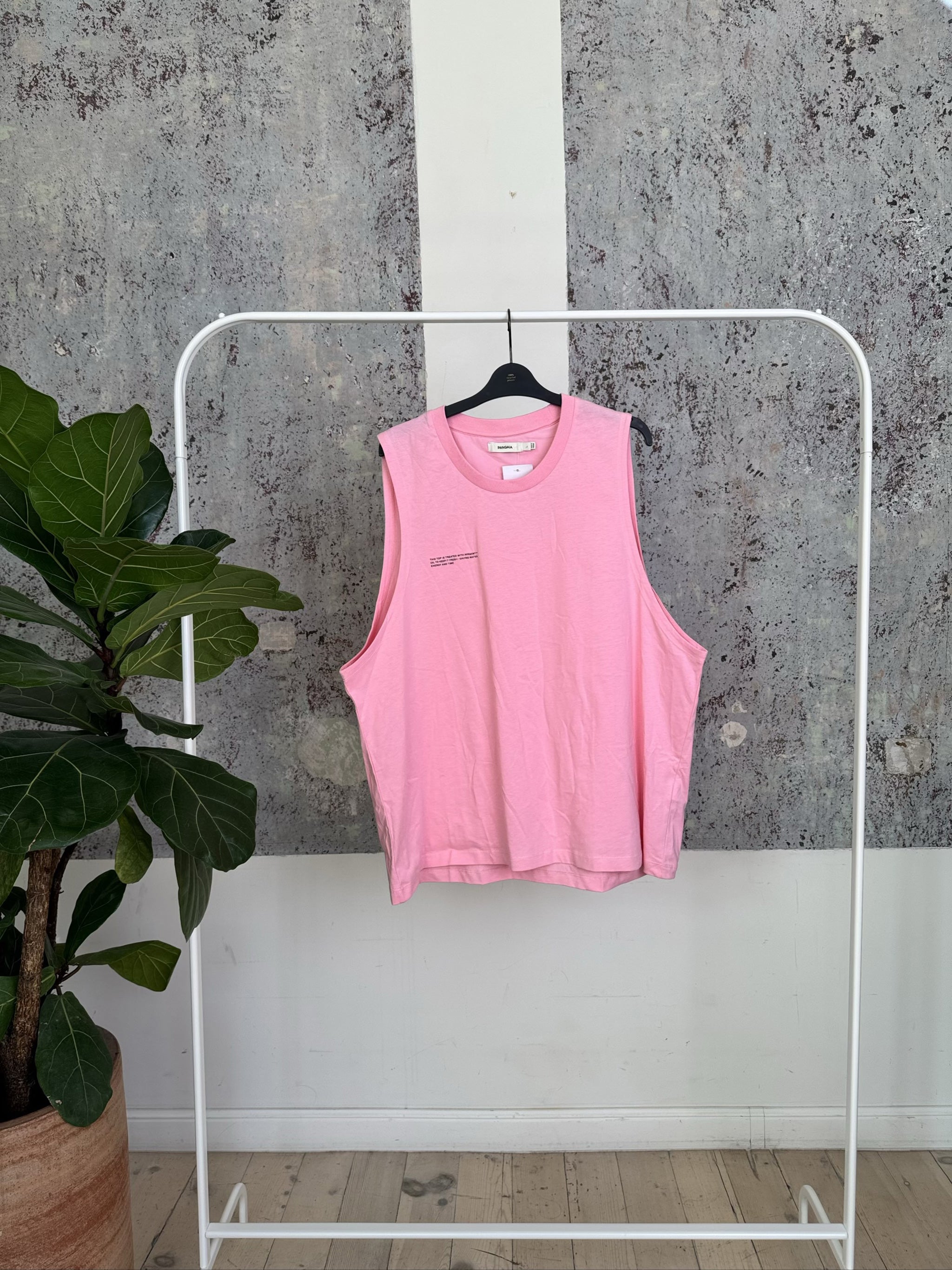 Organic Cotton Oversized Vest - 10000486 - Sakura Pink - L