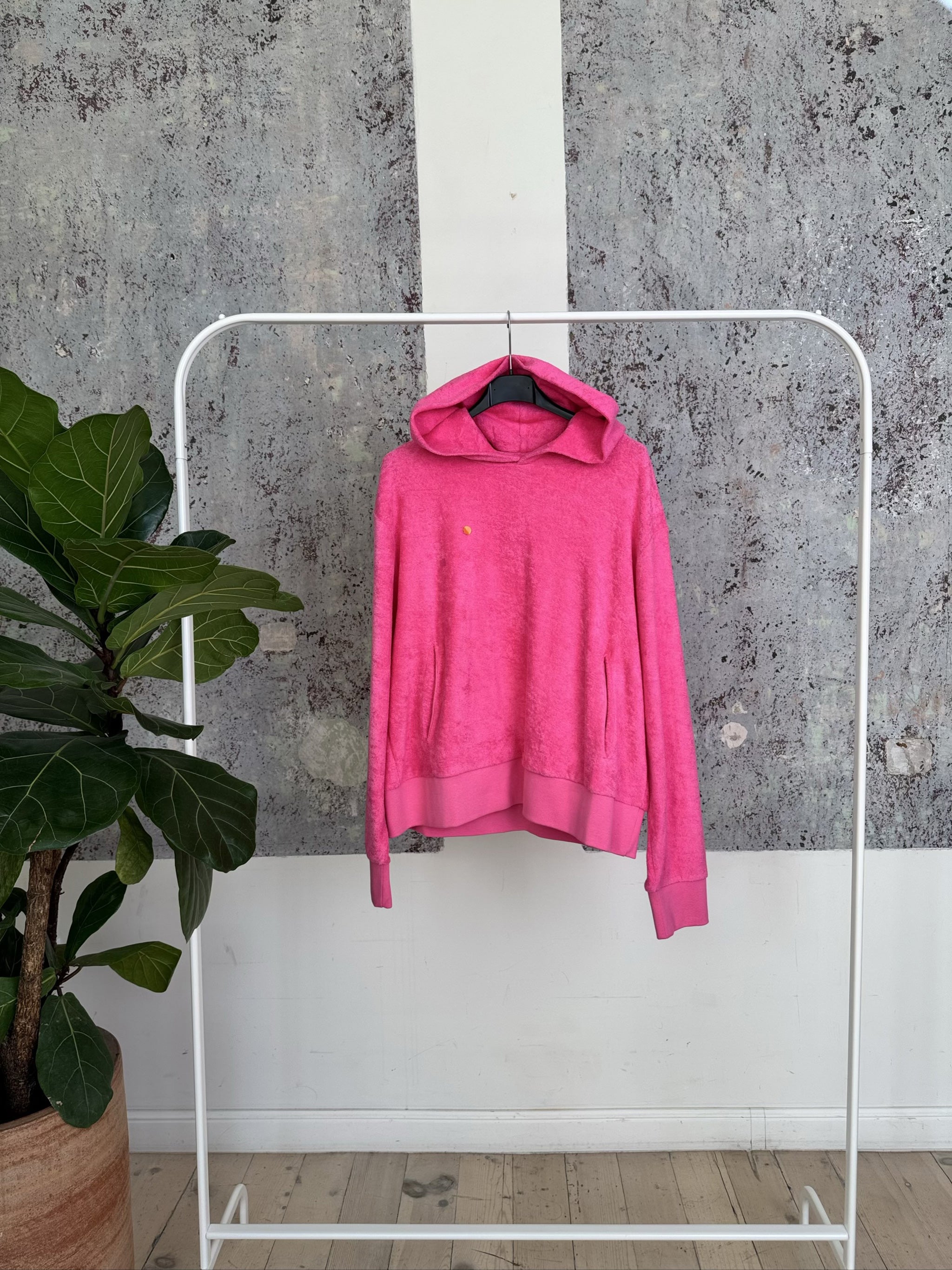 Slimfit Hoodie - Flamingo pink - XL
