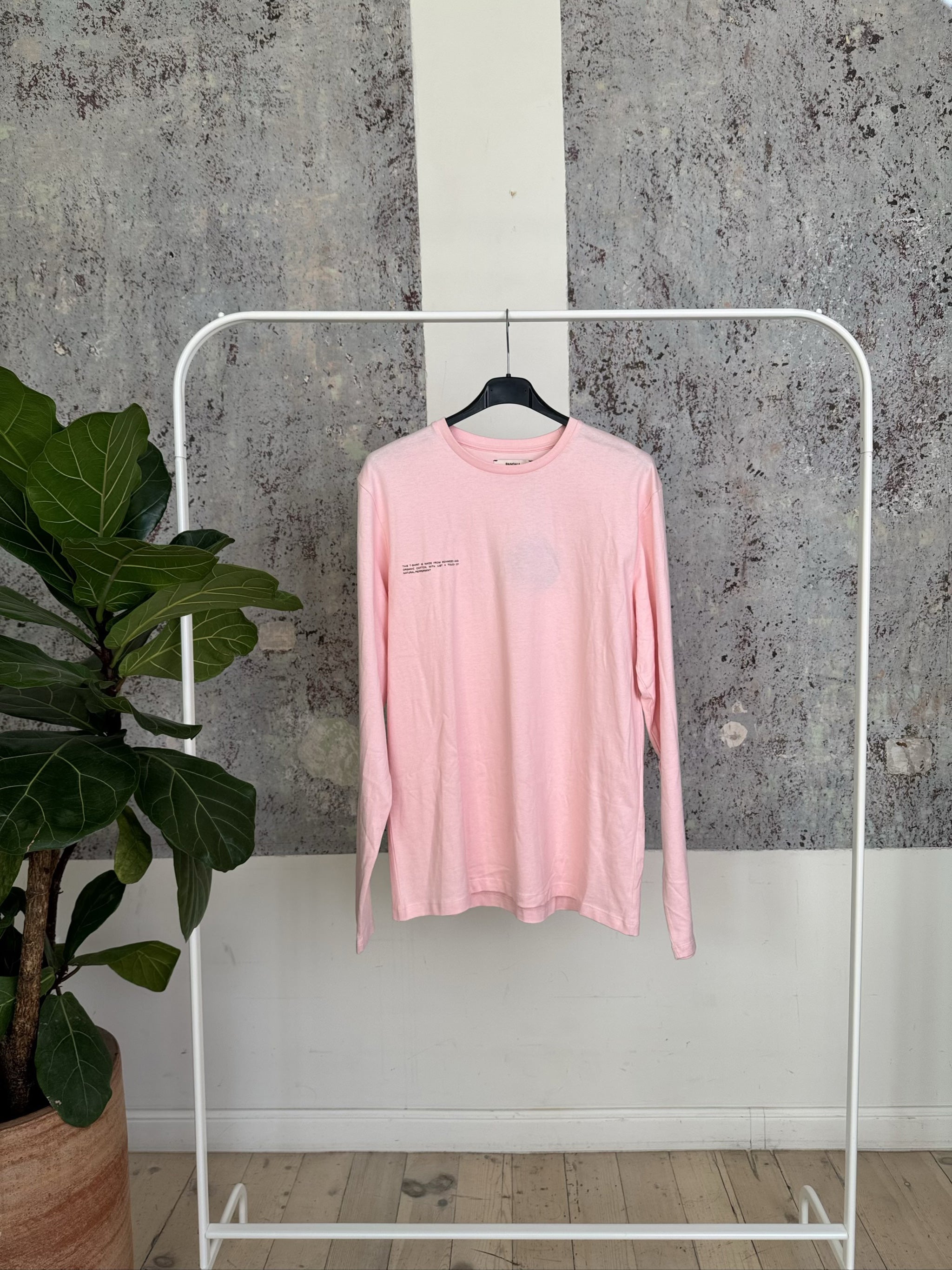 Seaweed Fiber Long Sleeve T-Shirt 20JTU01B-JMOS01 - Rose Quartz - S
