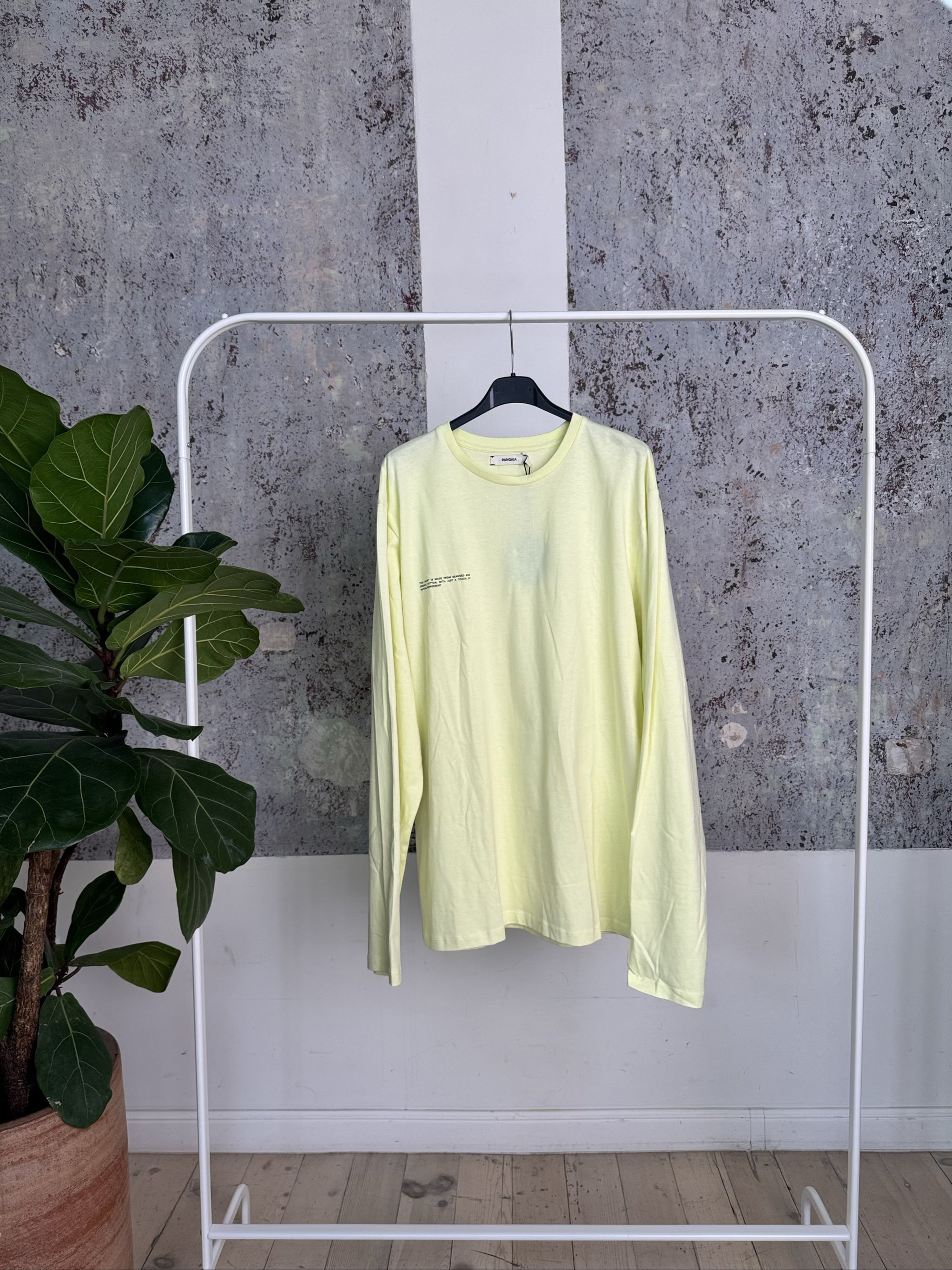 Seaweed Fiber Long Sleeve T-Shirt 20JTU01B-JMOS01 - Hay Yellow - L