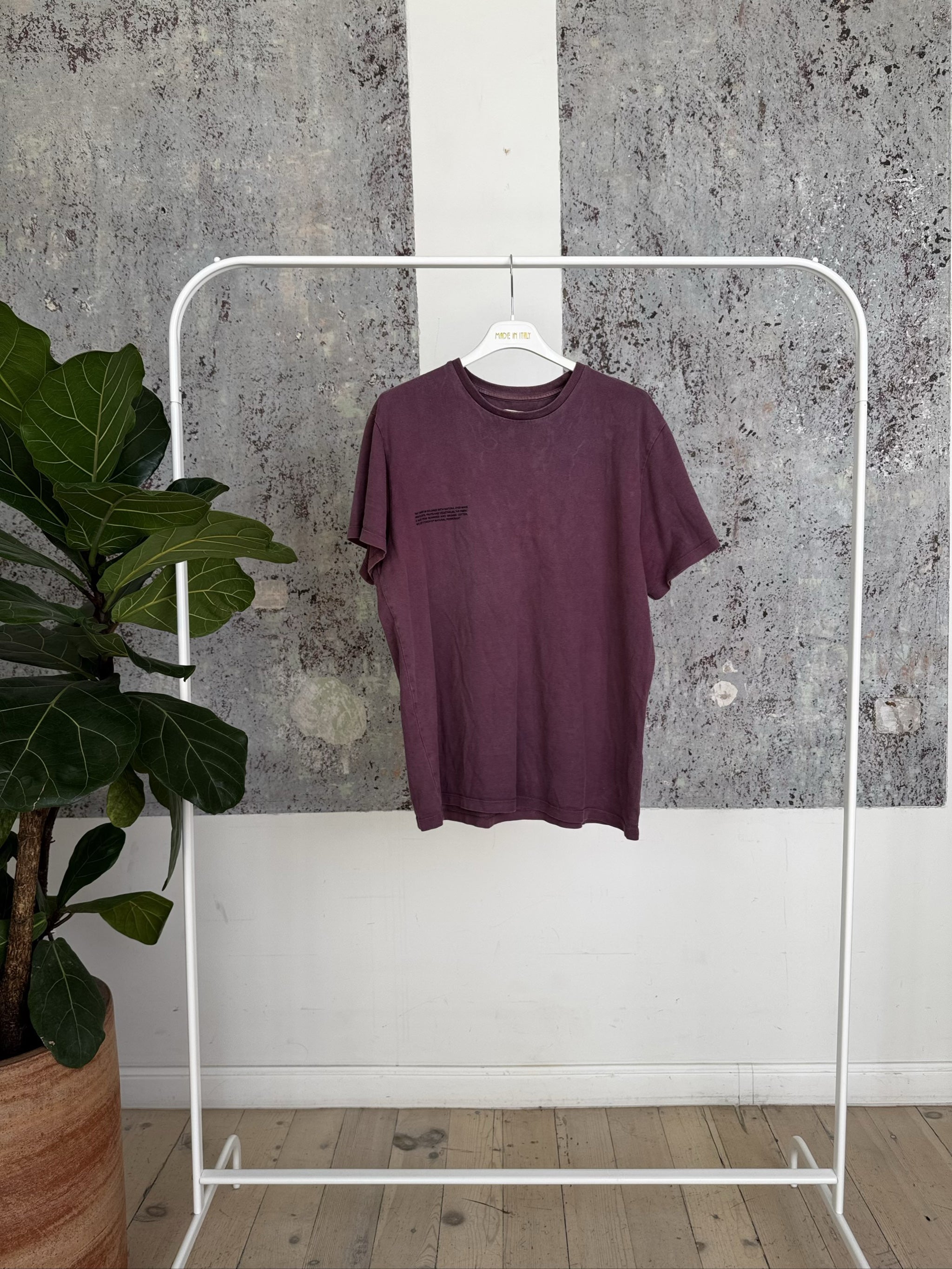PANGAIA x Haroshi be@rbrick organic cotton t-shirt - Plum - S