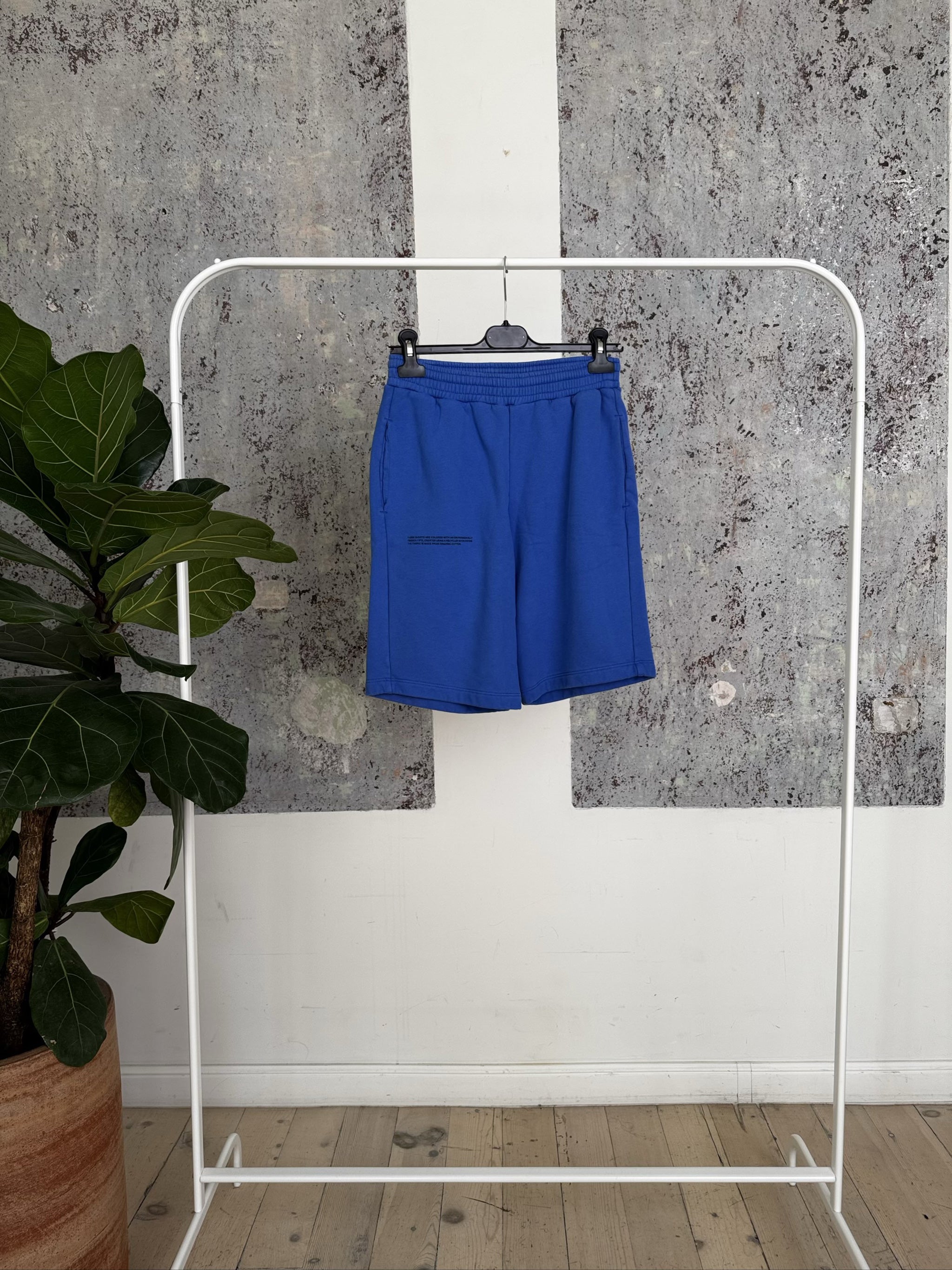 ORGANIC COTTON LONG SHORT WITH PPRMINT 20FSU01B - COBALT BLUE - XS