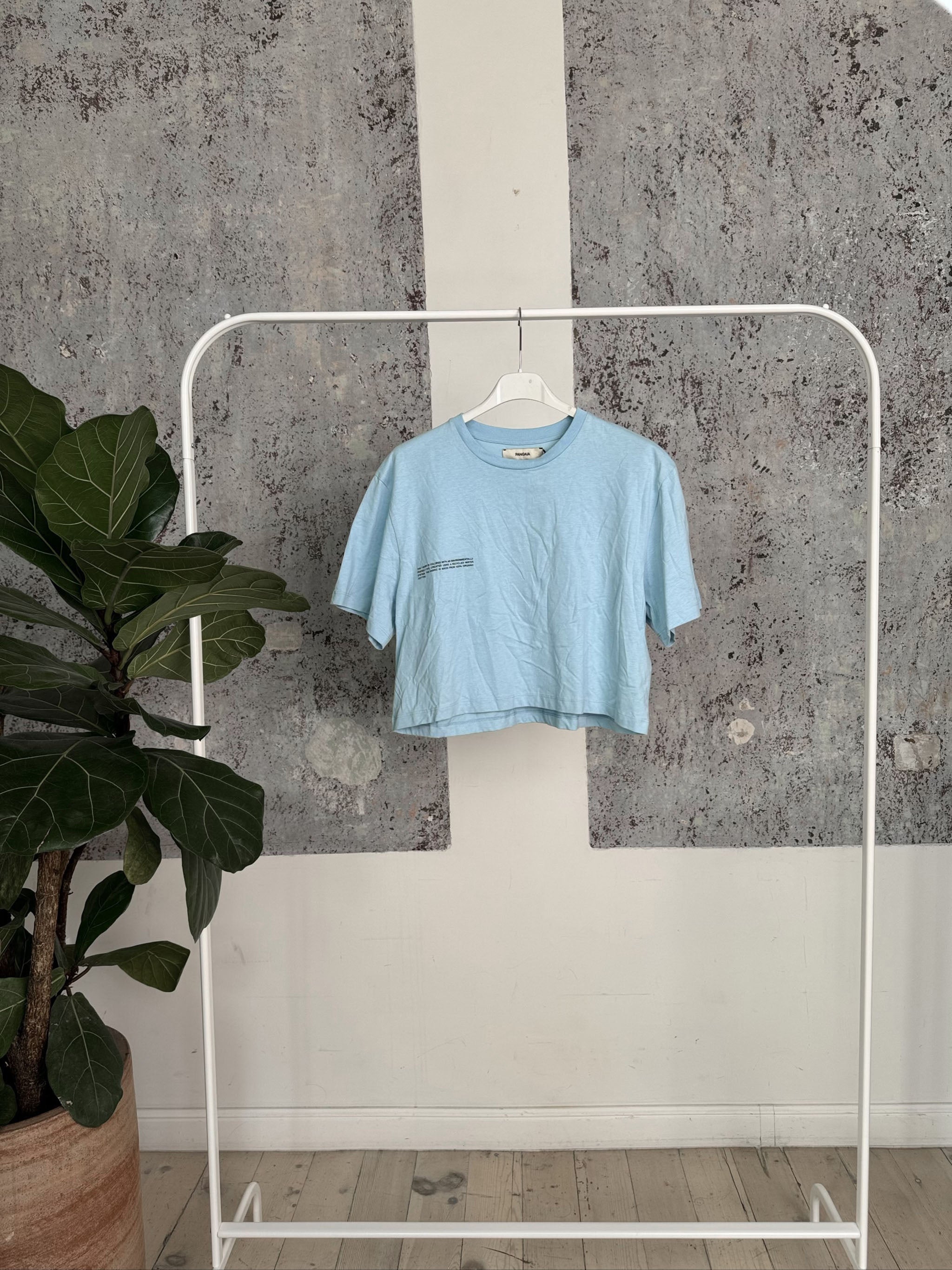 Organic Cotton Crop T-Shirt 20JTU06-JMO01 - Celestial Blue - XS