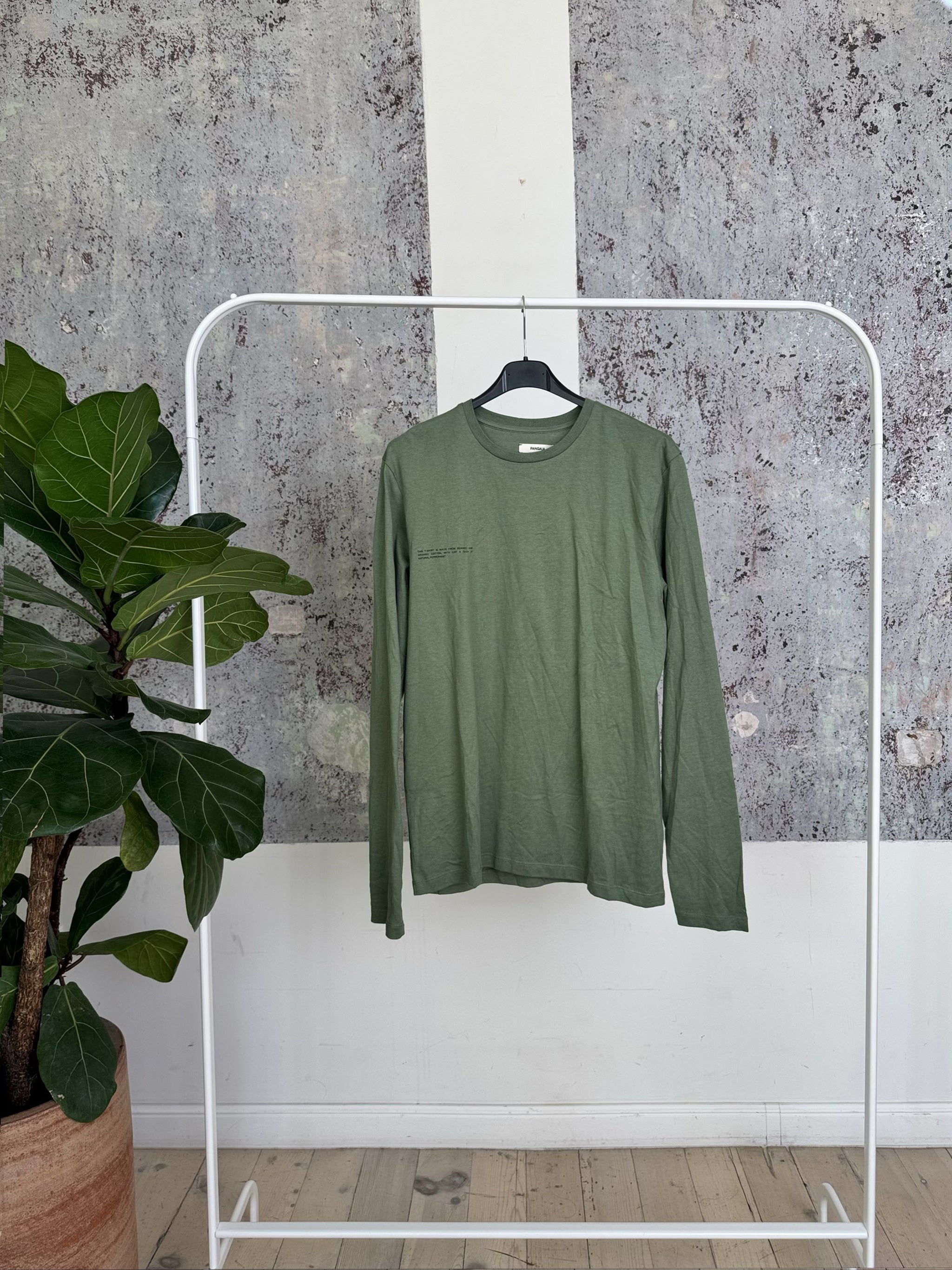 Seaweed Fiber Long Sleeve T-Shirt 20JTU01B-JMOS01 - Khaki - XS