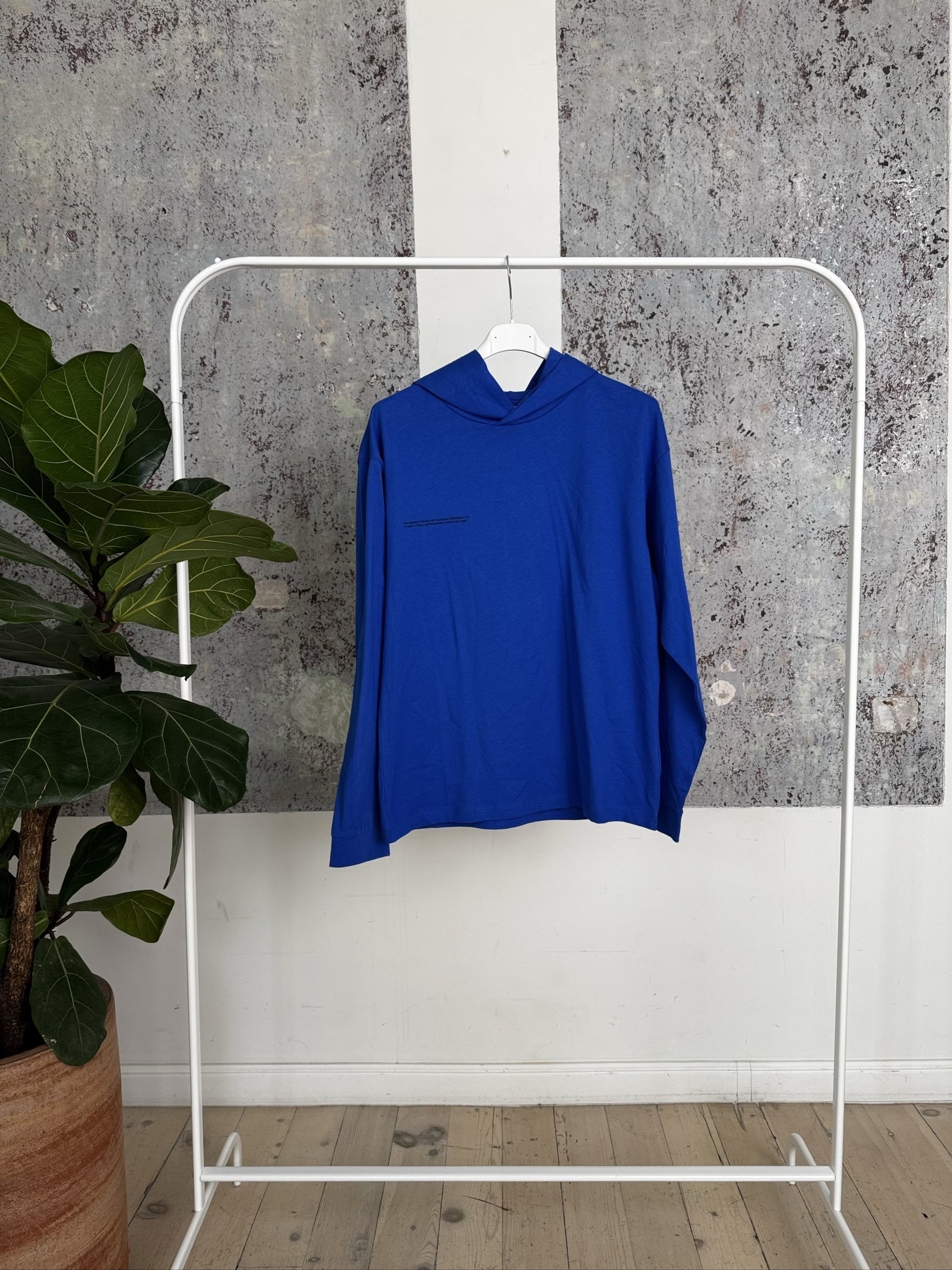 ORGANIC COTTON LOUNGEWEAR HOODIE JOM0006 - COBALT BLUE - XS