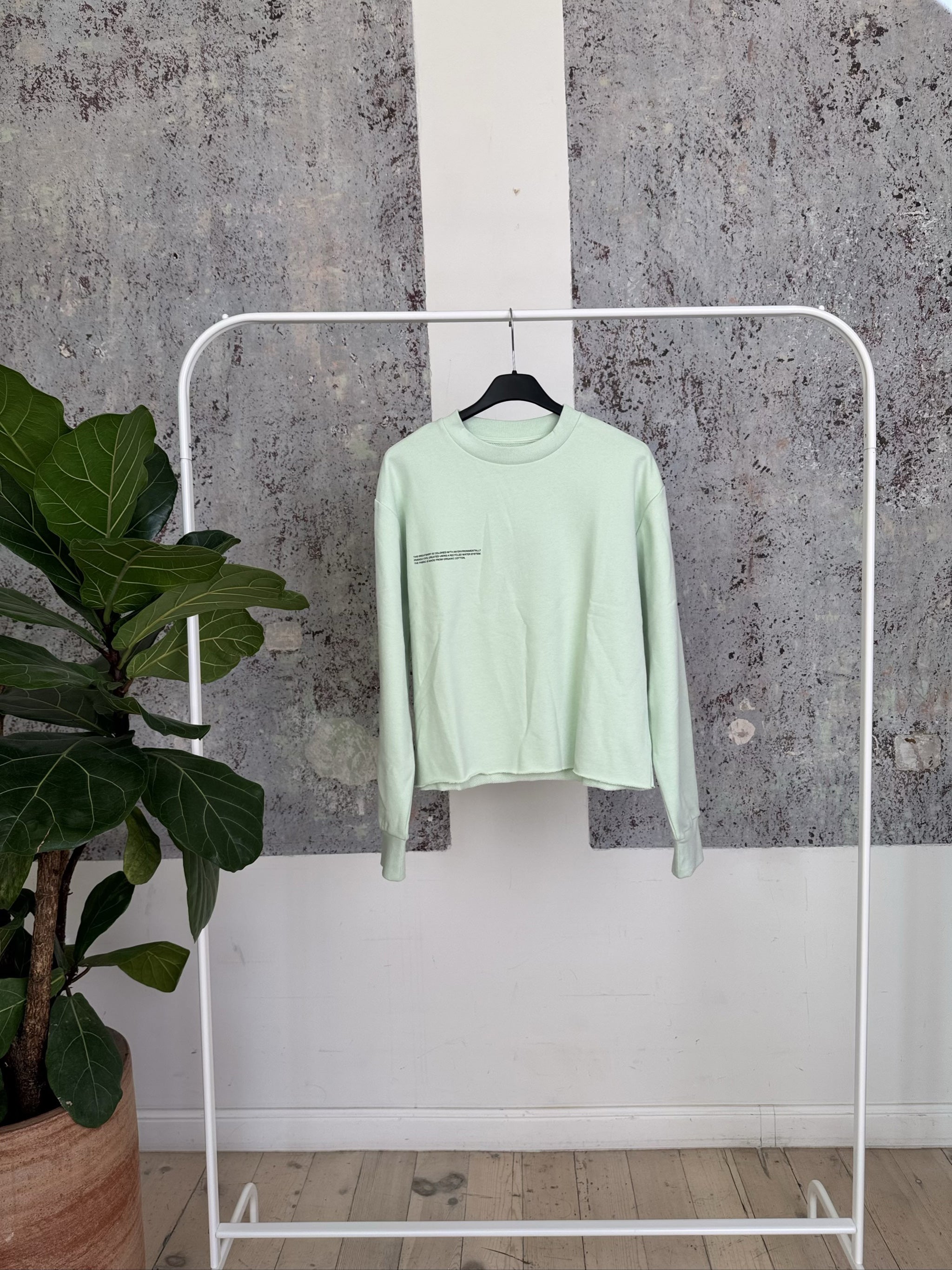 Organic Cotton Loose Sweatshirt 20FCU02-FMO01 - Moss Green - XXS