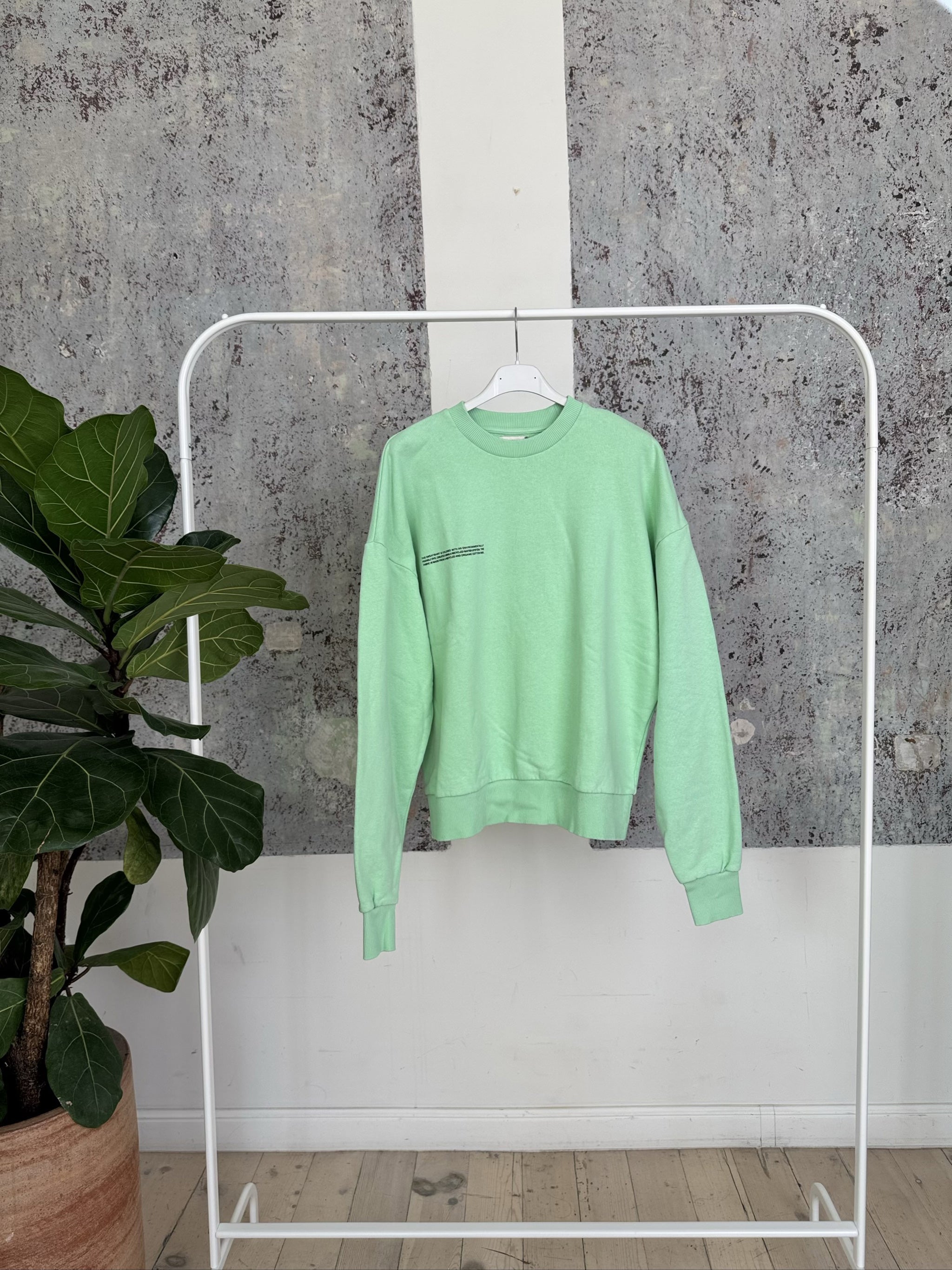 Recycled Cotton Sweatshirt matcha green XS