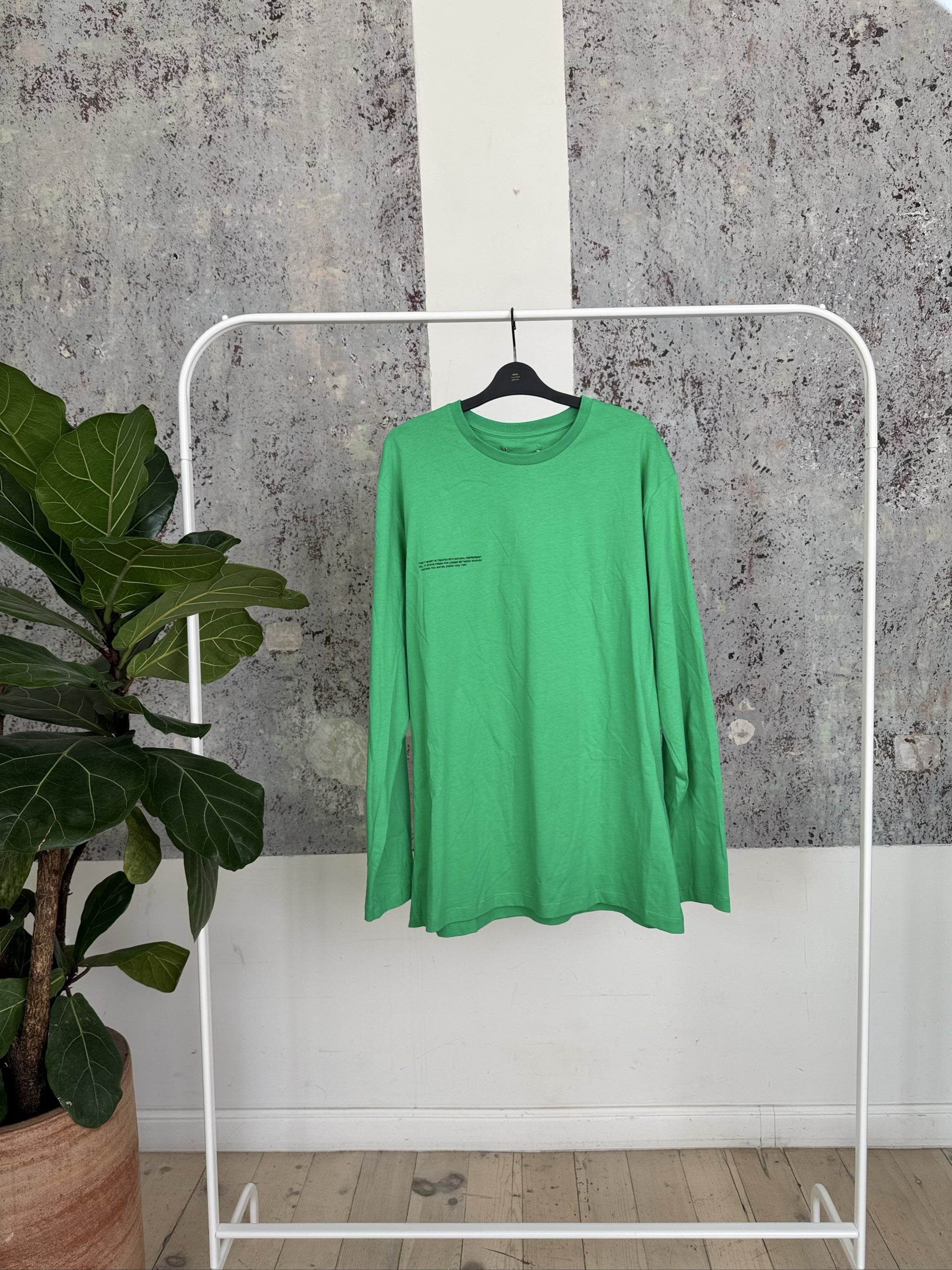 ORGANIC COTTON LONG SLEEVE T-SHIRT 20JTU01B - JADE GREEN - L