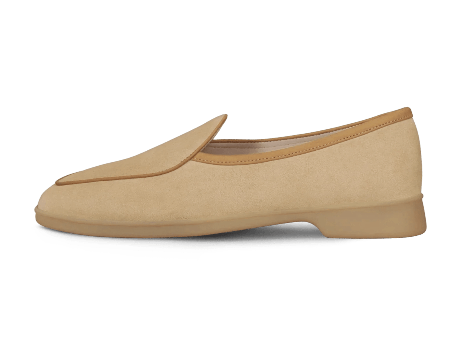Stride Loafers in Tropez Beige Glove Suede Natural Sole