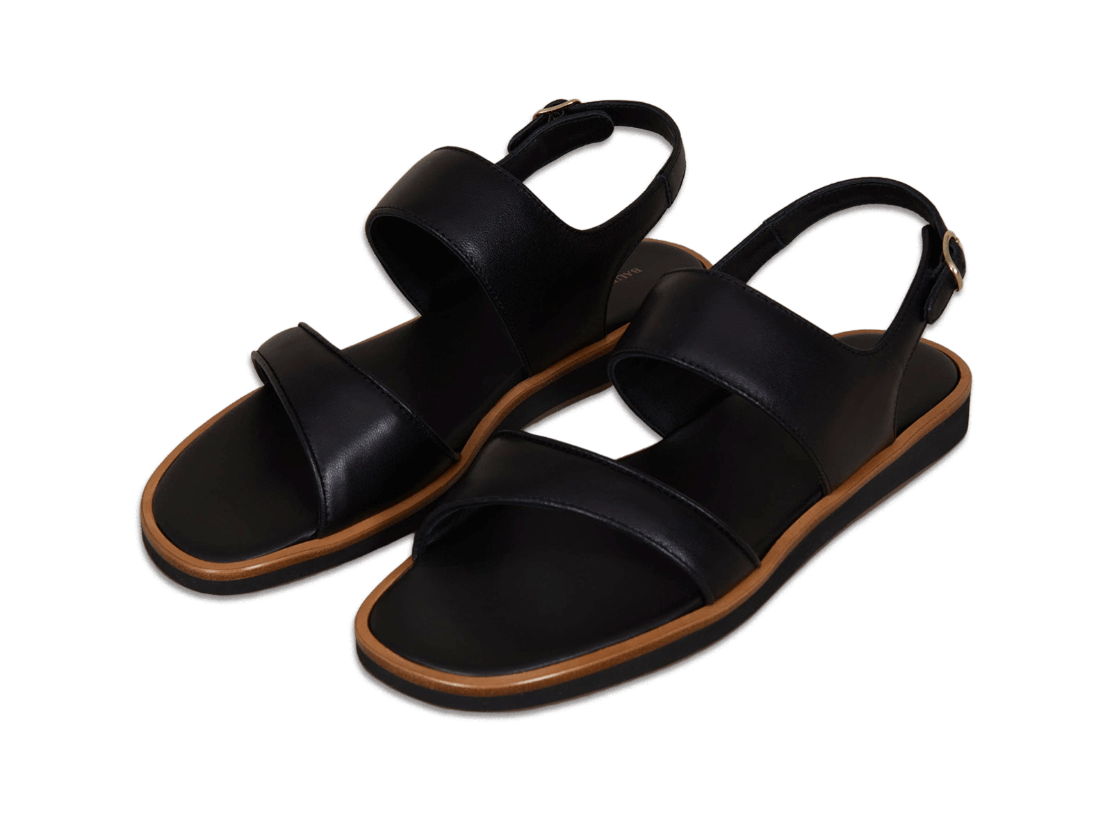 Nuage Sandal in Black Nappa