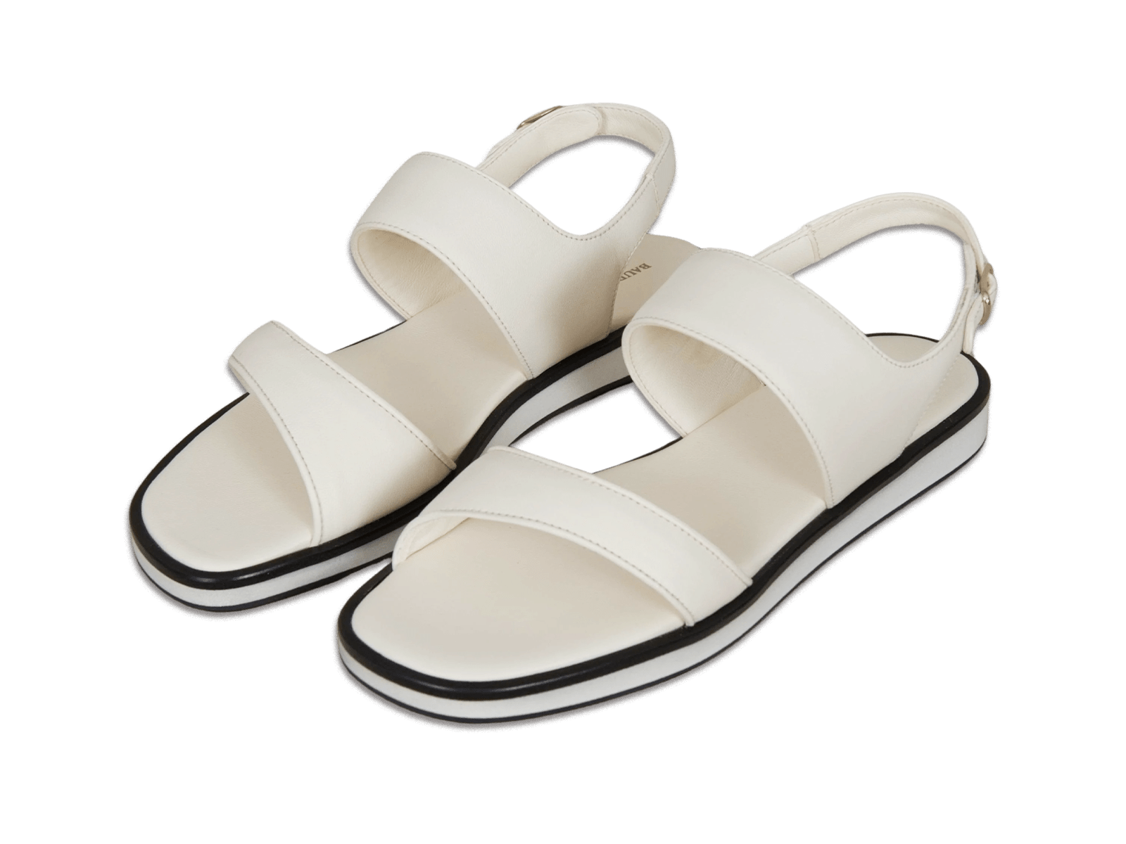 Nuage Sandal in Blanc Casse Nappa