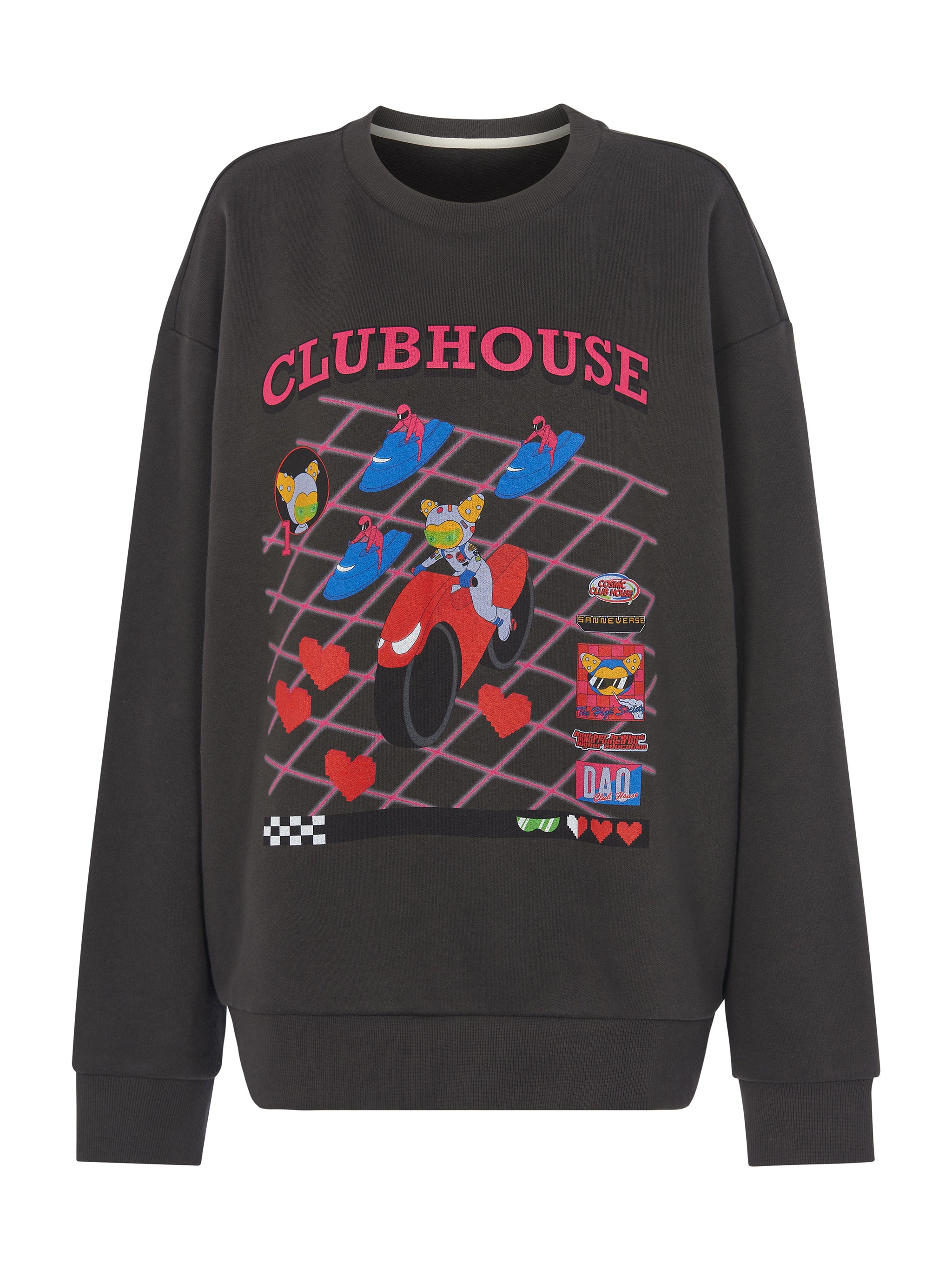 Clubhouse Dark Grey Sweatshirt - Dark Grey