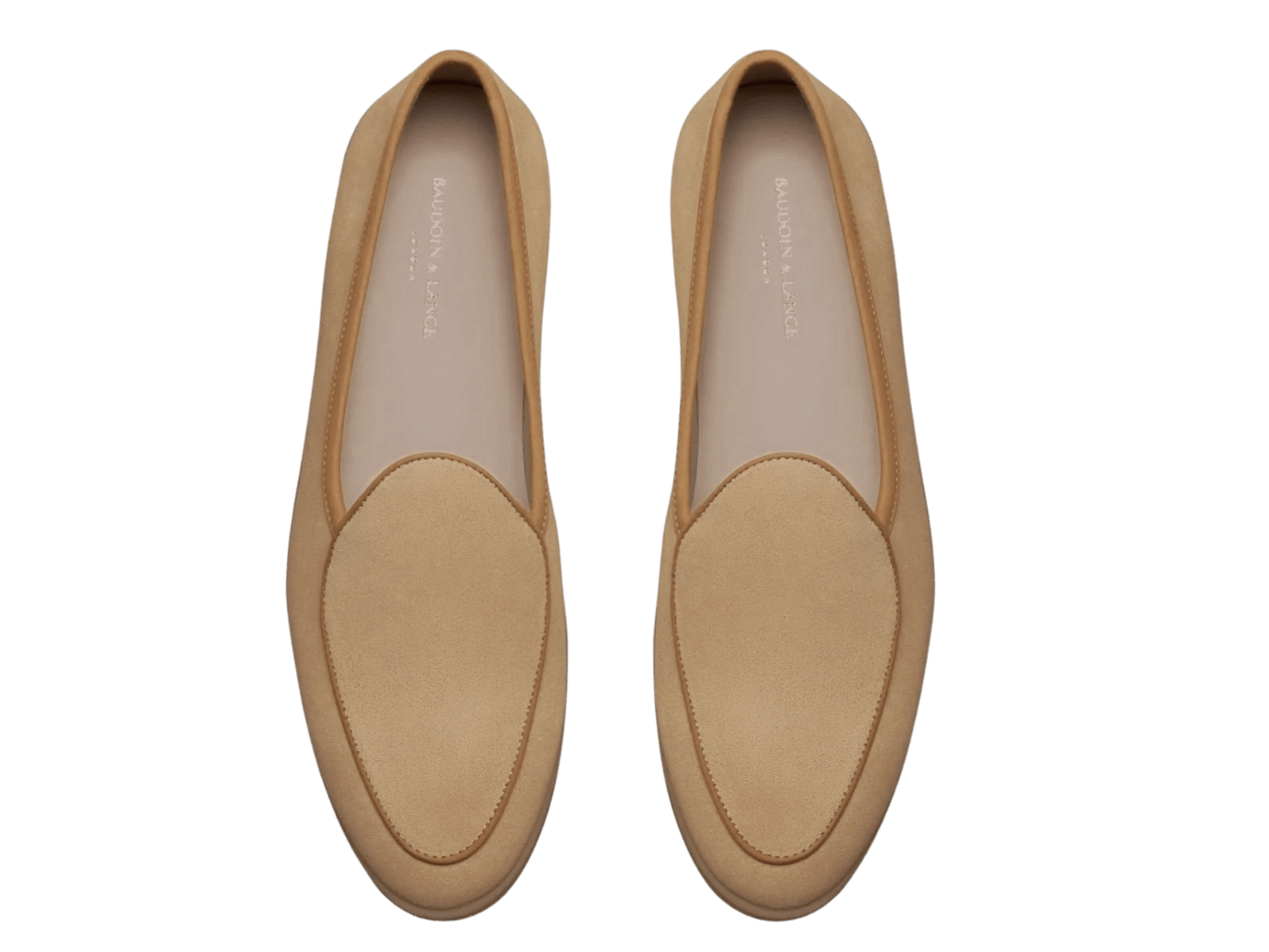 Stride Loafers in Tropez Beige Glove Suede Natural Sole