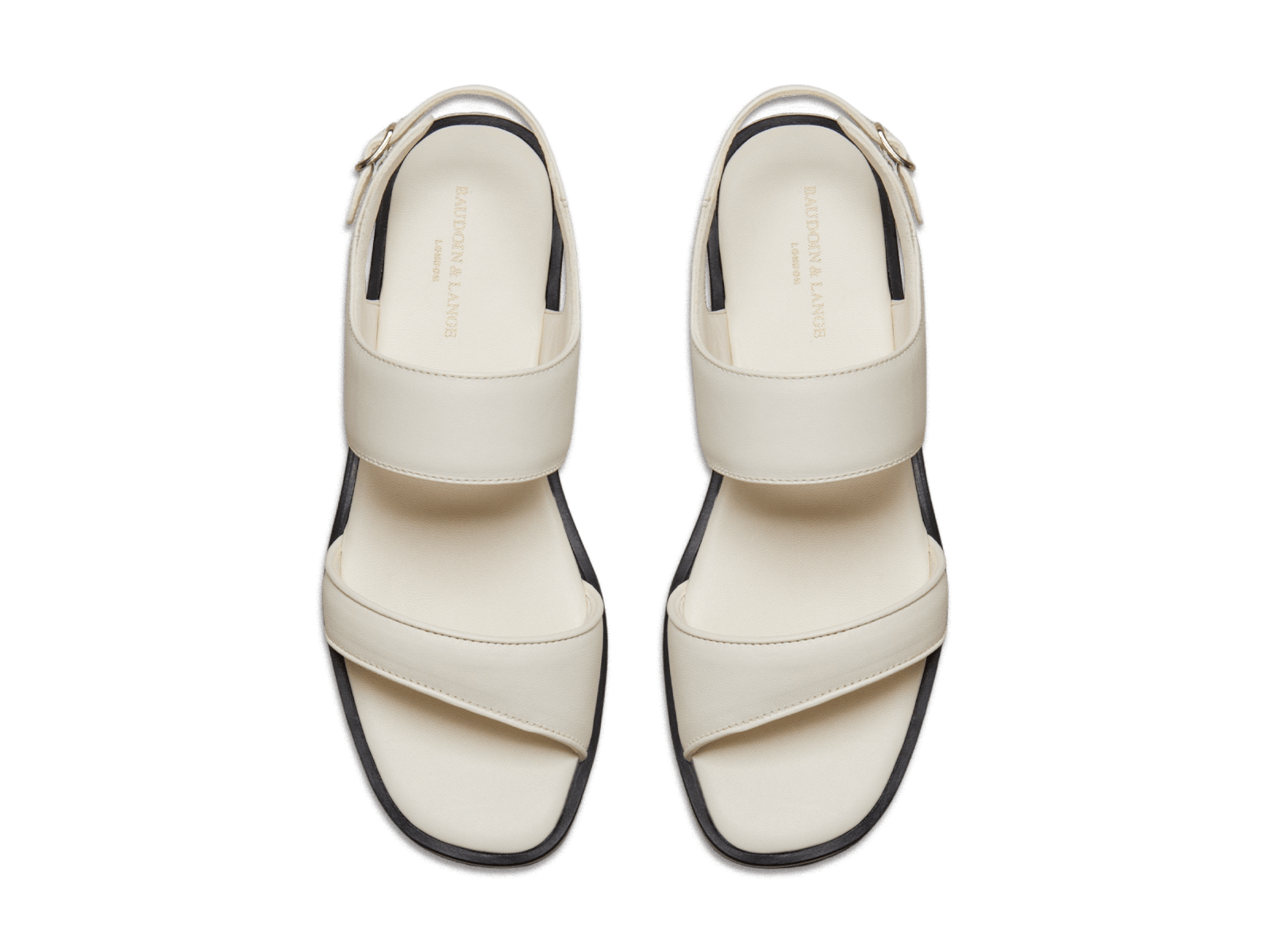 Nuage Sandal in Blanc Casse Nappa