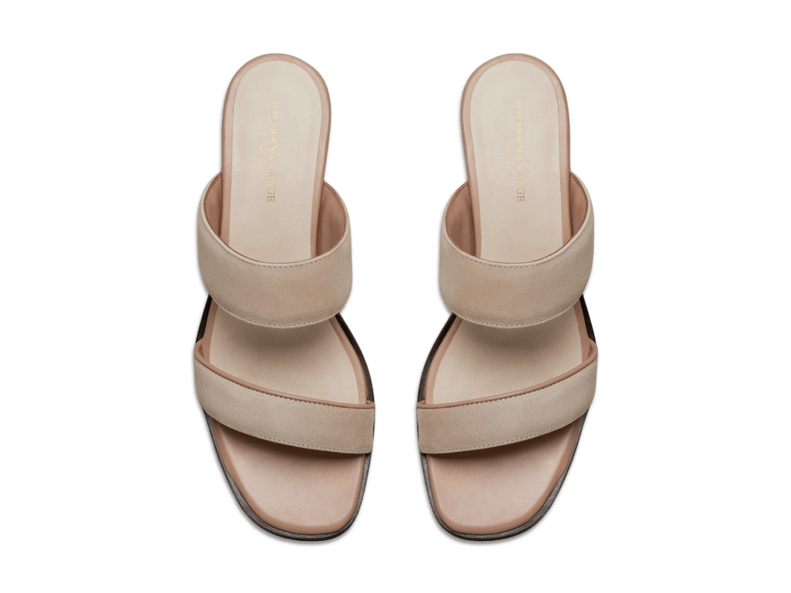 Plume Hi Sandal in Albâtre Luxe Suede and Nappa