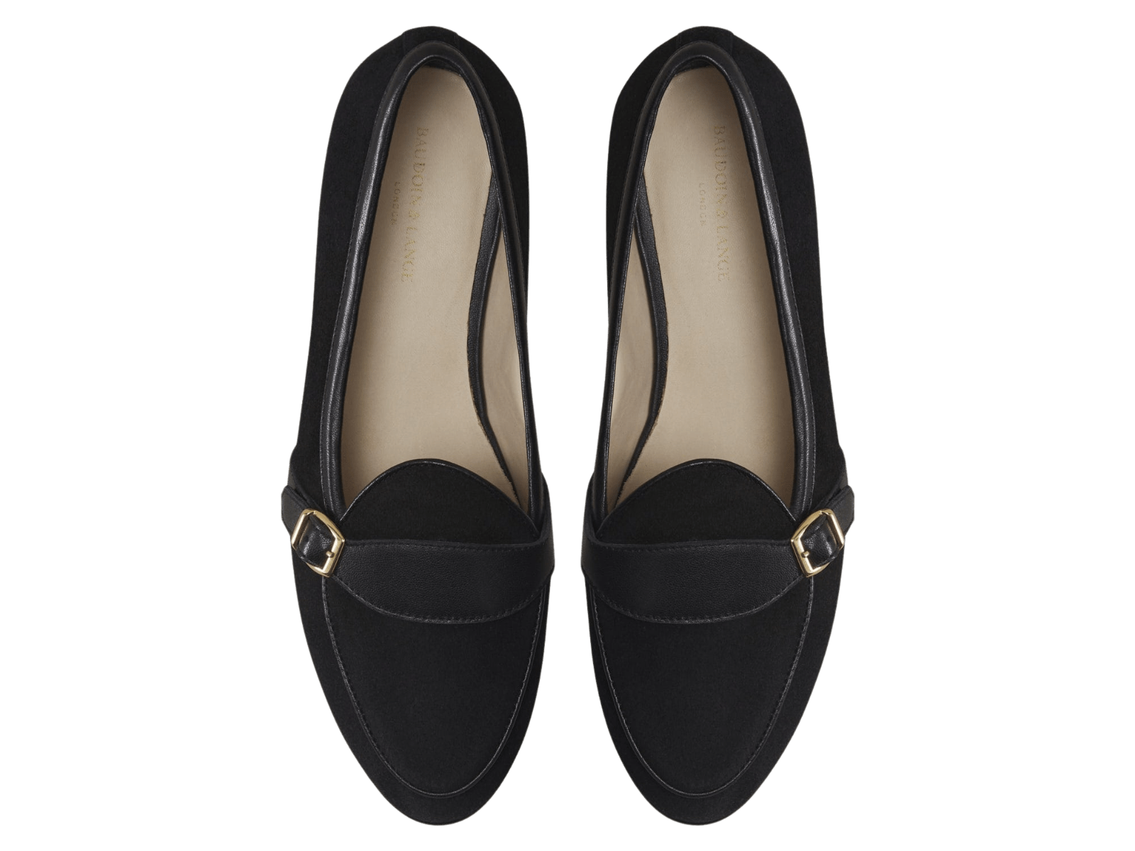Sagan Buckle in Obsidian Black Asteria Suede