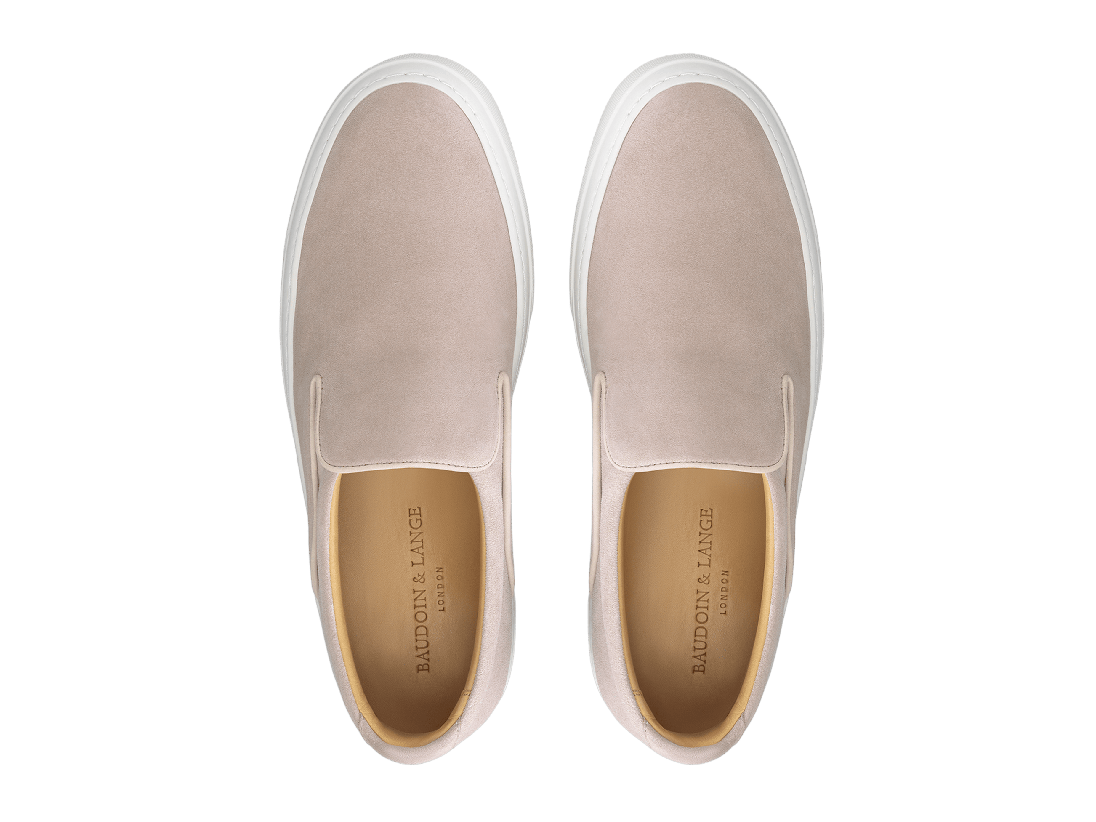 Beat Trainer in Beige Glove Suede
